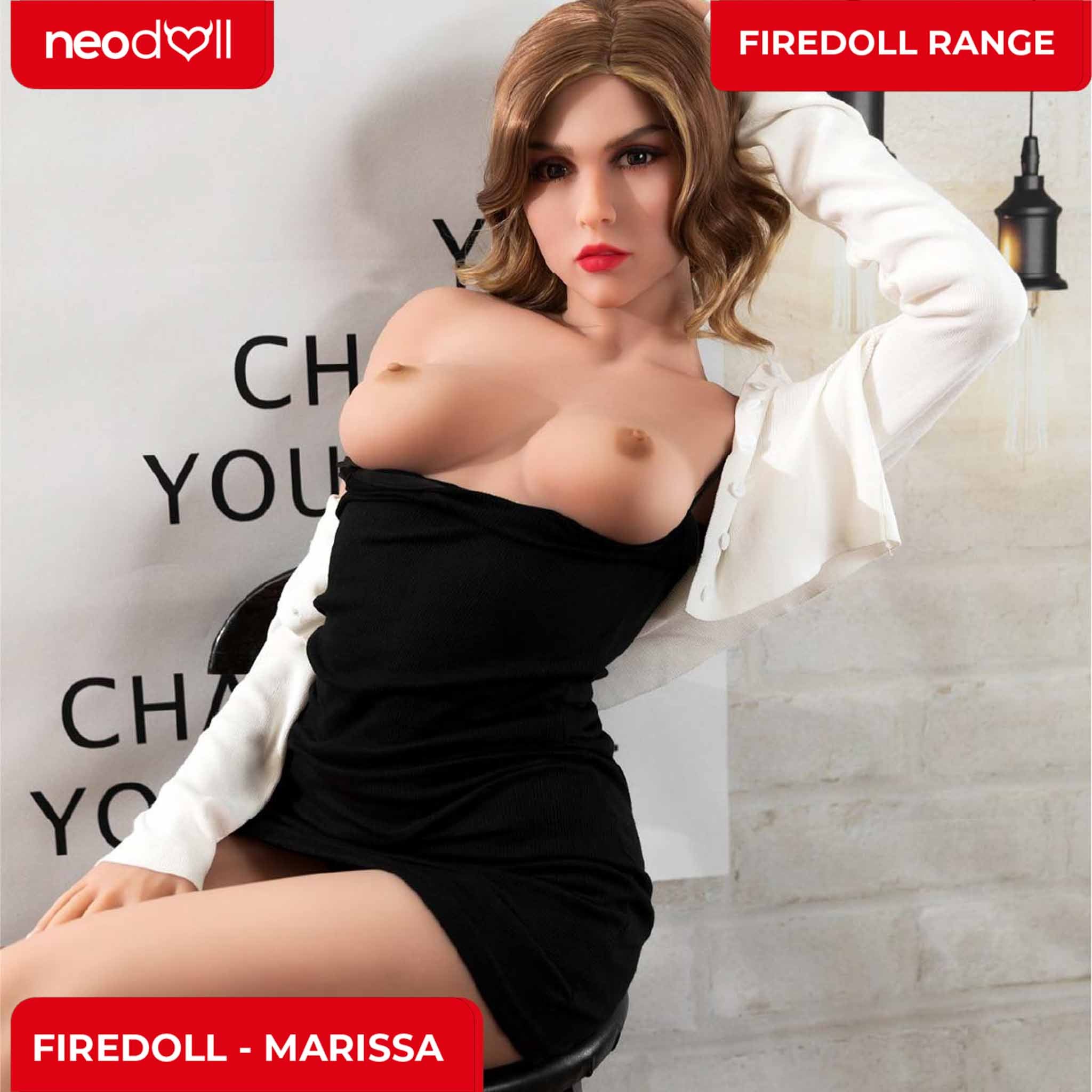 Fire Doll - Marissa - Poupée de Sexe Réaliste - 166cm - Gel Sein - Bronzage Léger