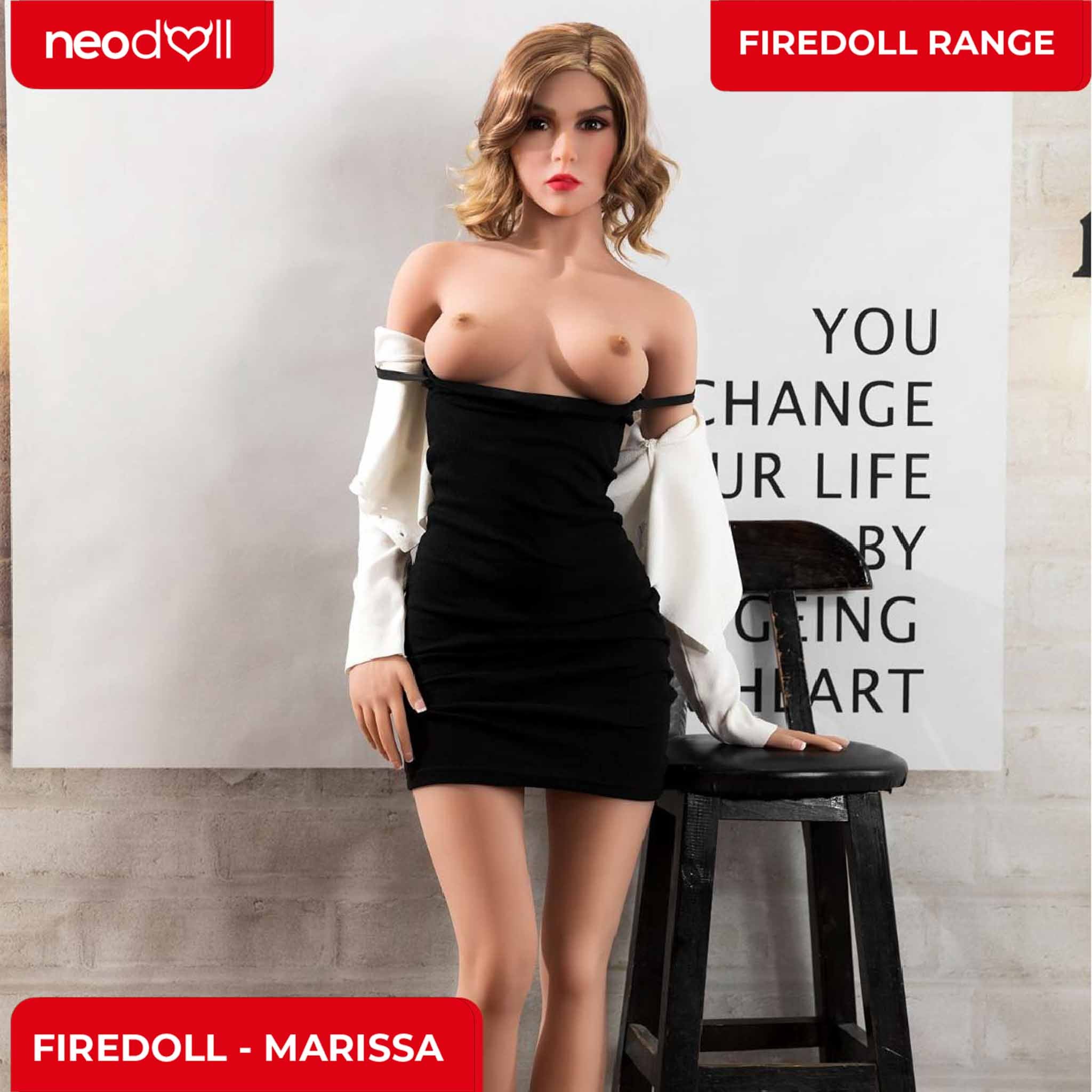 Fire Doll - Marissa - Poupée de Sexe Réaliste - 166cm - Gel Sein - Bronzage Léger
