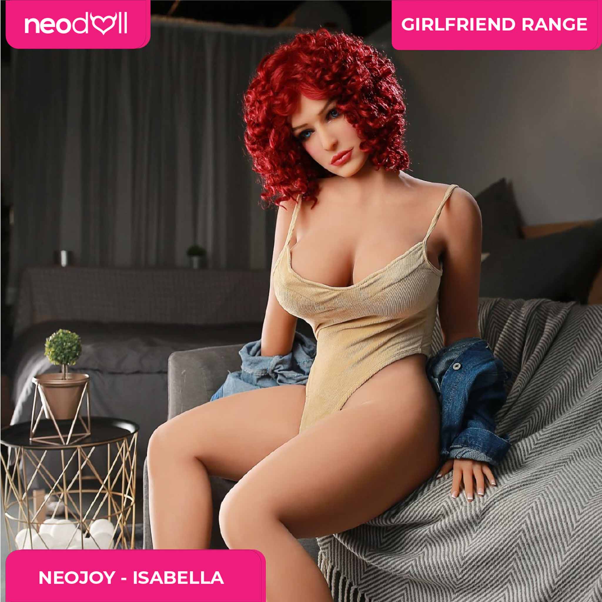 Neodoll Girlfriend Isabella - Poupée de Sexe Réaliste - Gros Corps 163cm - Bronzer
