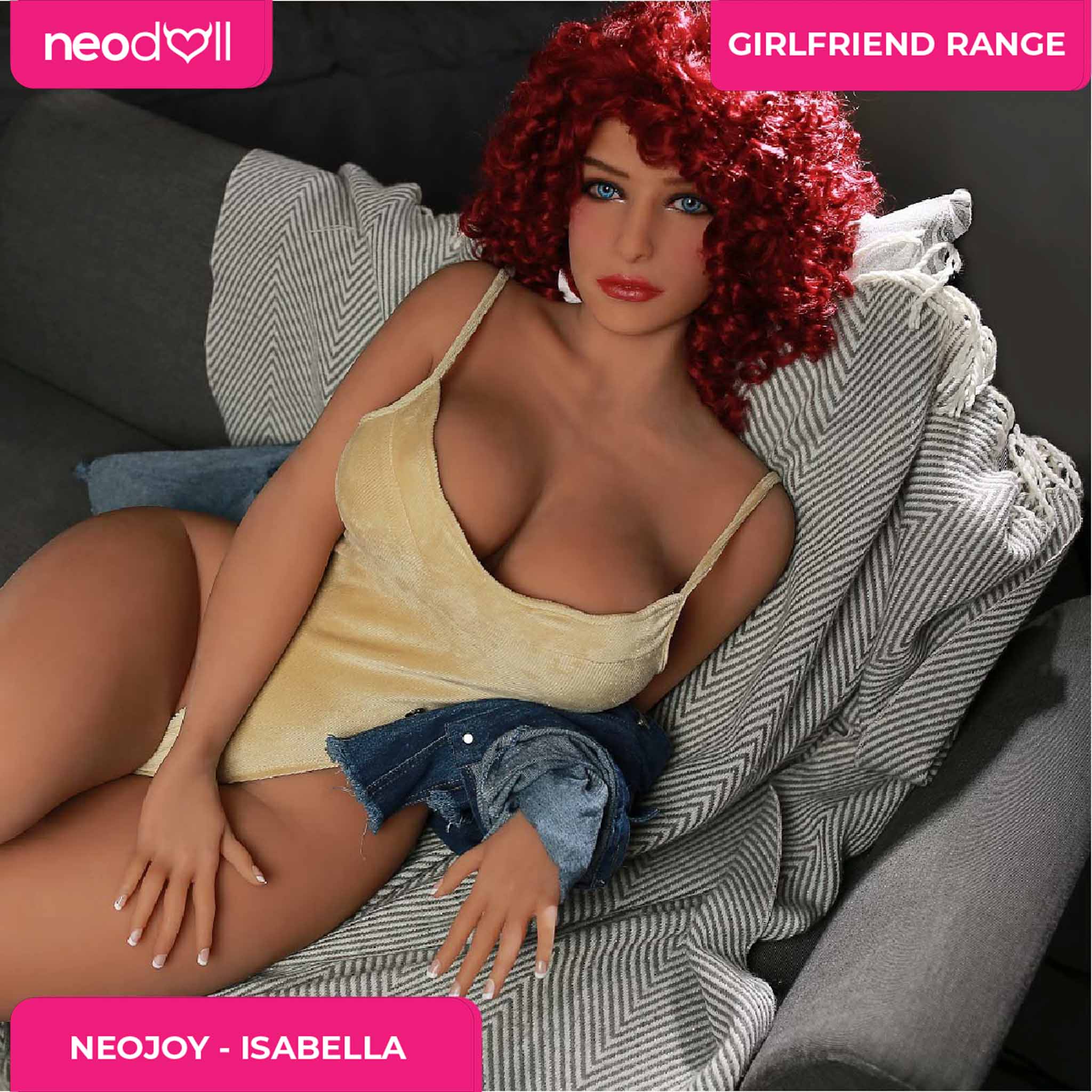 Neodoll Girlfriend Isabella - Poupée de Sexe Réaliste - Gros Corps 163cm - Bronzer