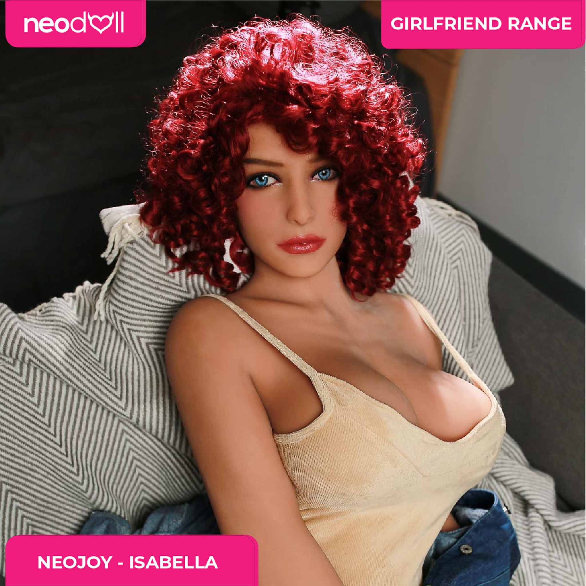 Neodoll Girlfriend Isabella - Poupée de Sexe Réaliste - Gros Corps 163cm - Bronzer