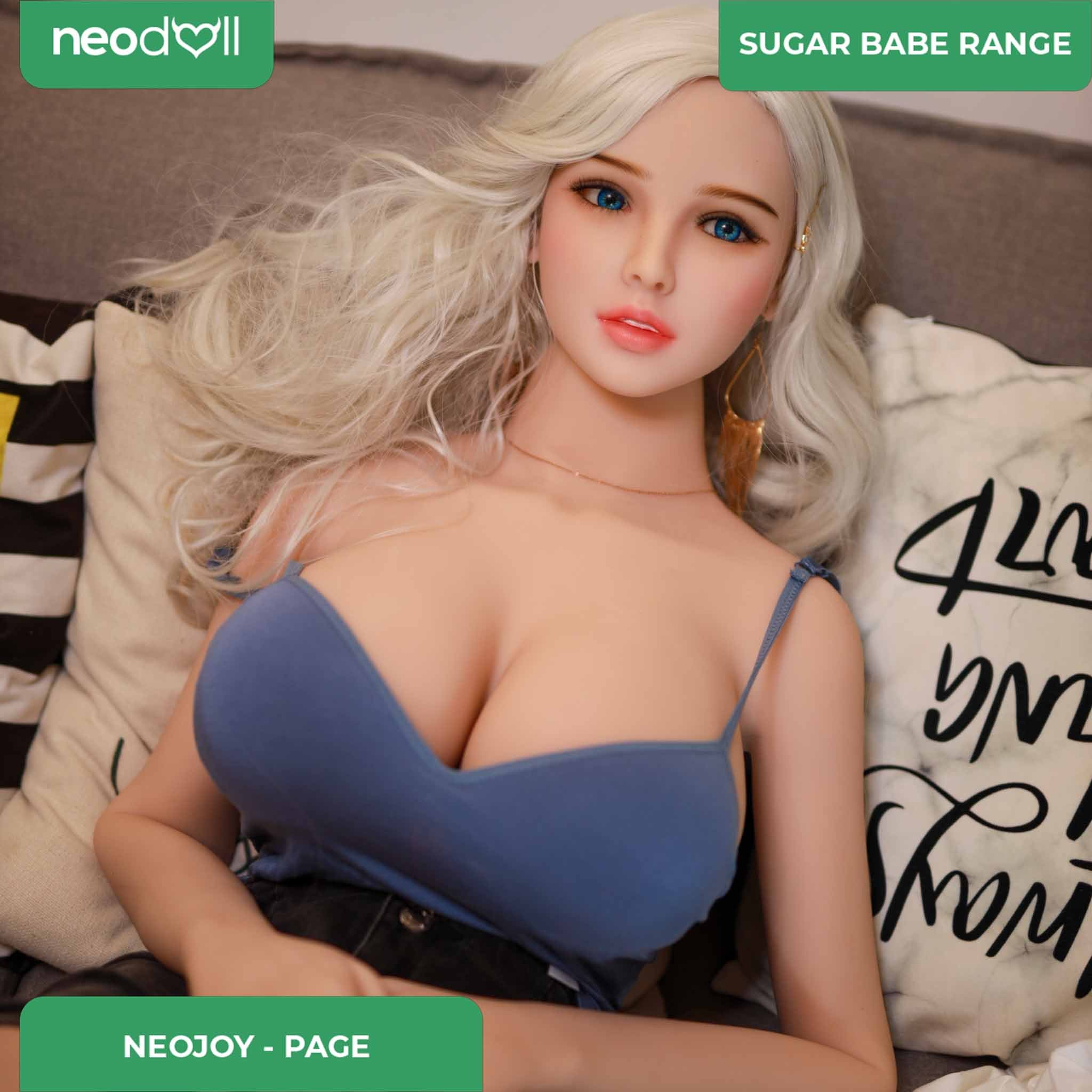 Neodoll Sugar Babe - Page - Poupée de Sexe Réaliste - 170cm - Gel Sein - Utérus - Naturel