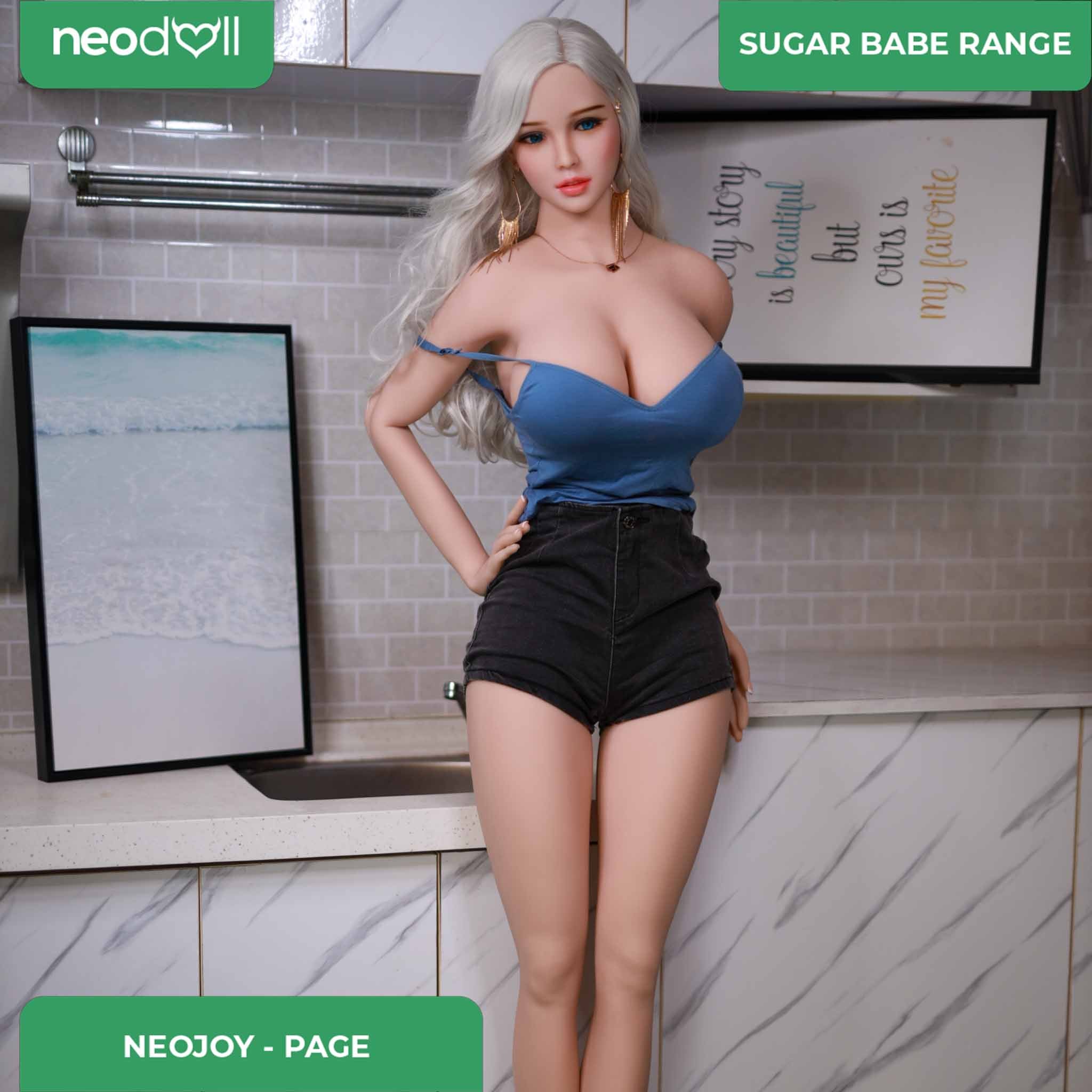 Neodoll Sugar Babe - Page - Poupée de Sexe Réaliste - 170cm - Gel Sein - Utérus - Naturel