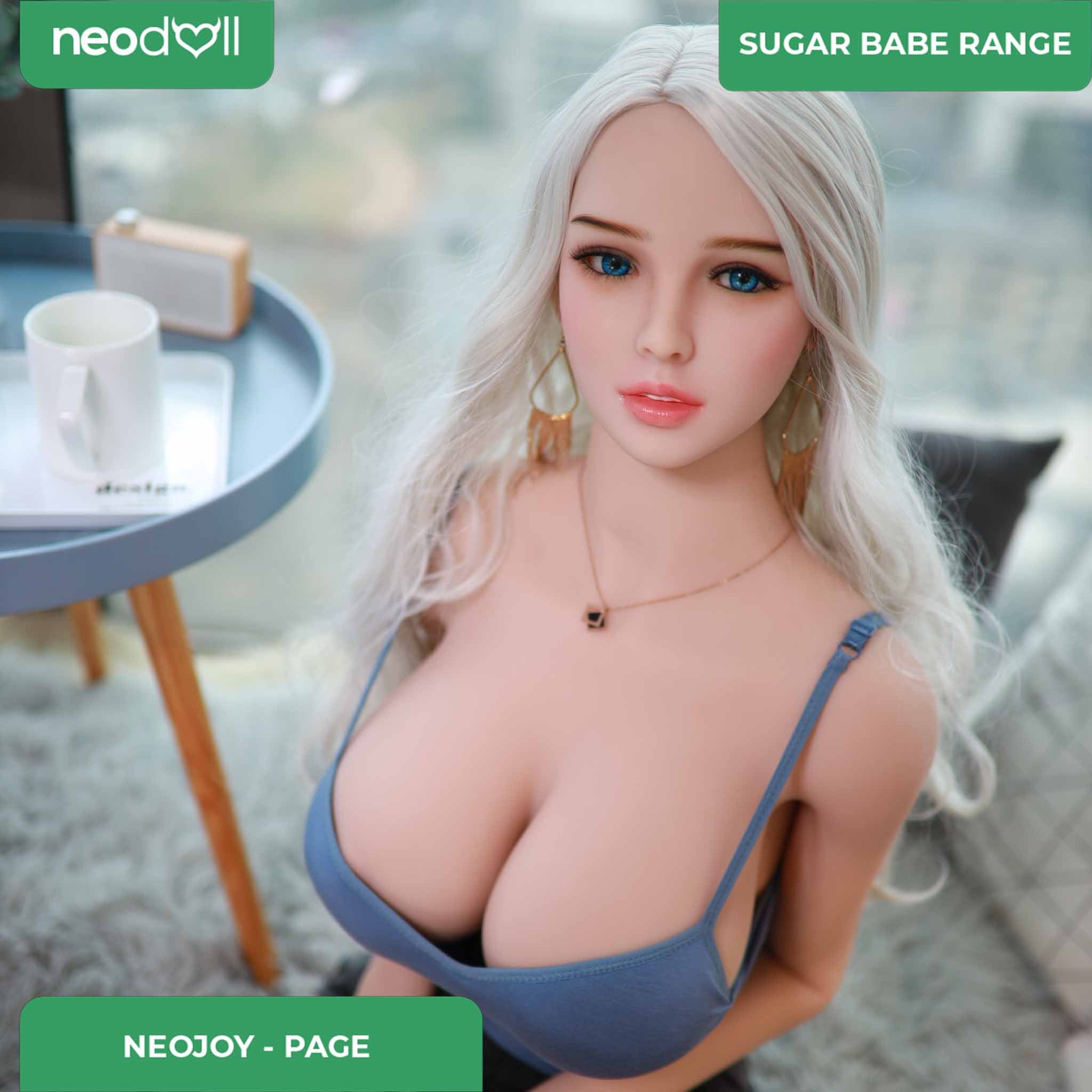 Neodoll Sugar Babe - Page - Poupée de Sexe Réaliste - 170cm - Gel Sein - Utérus - Naturel