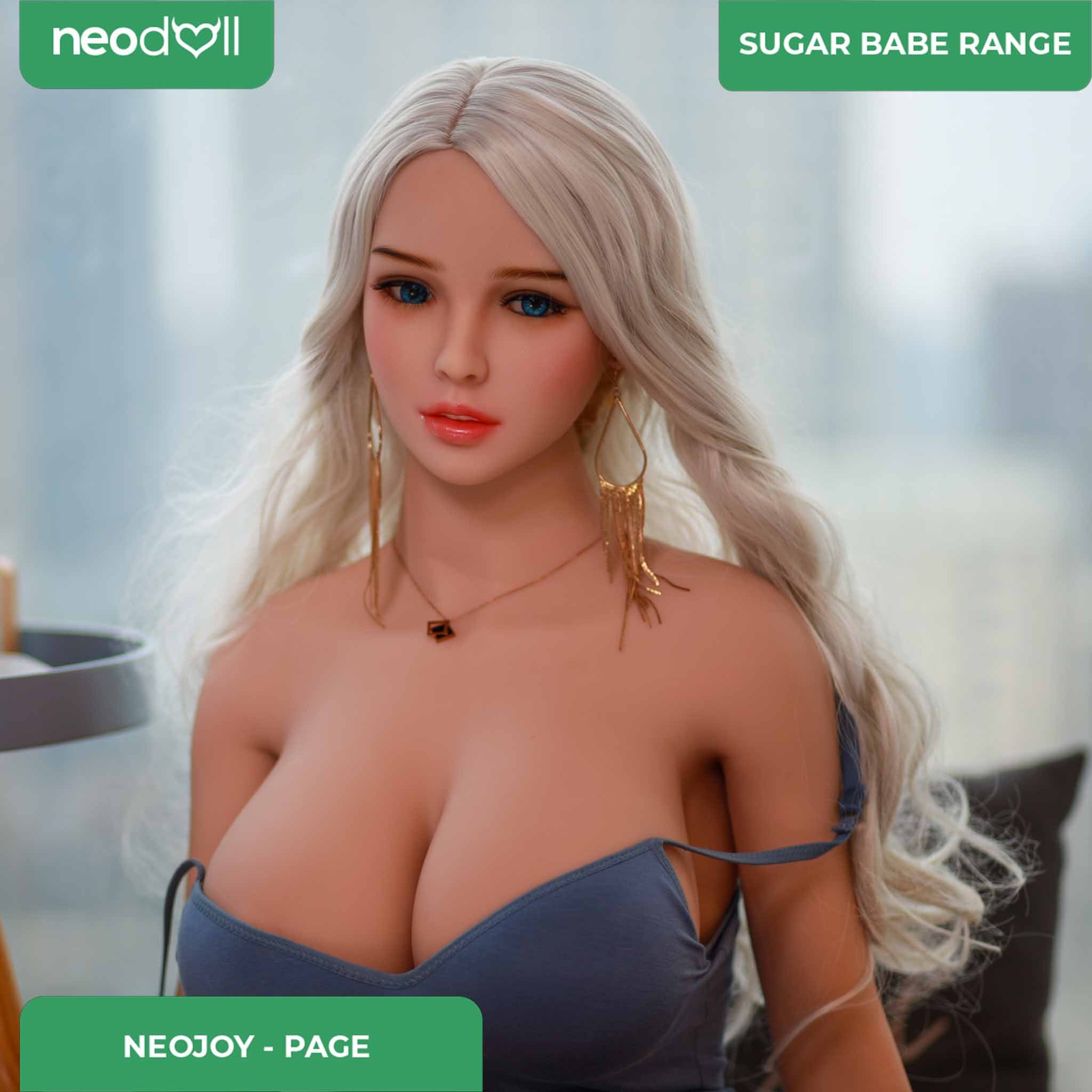 Neodoll Sugar Babe - Page - Poupée de Sexe Réaliste - 170cm - Gel Sein - Utérus - Naturel