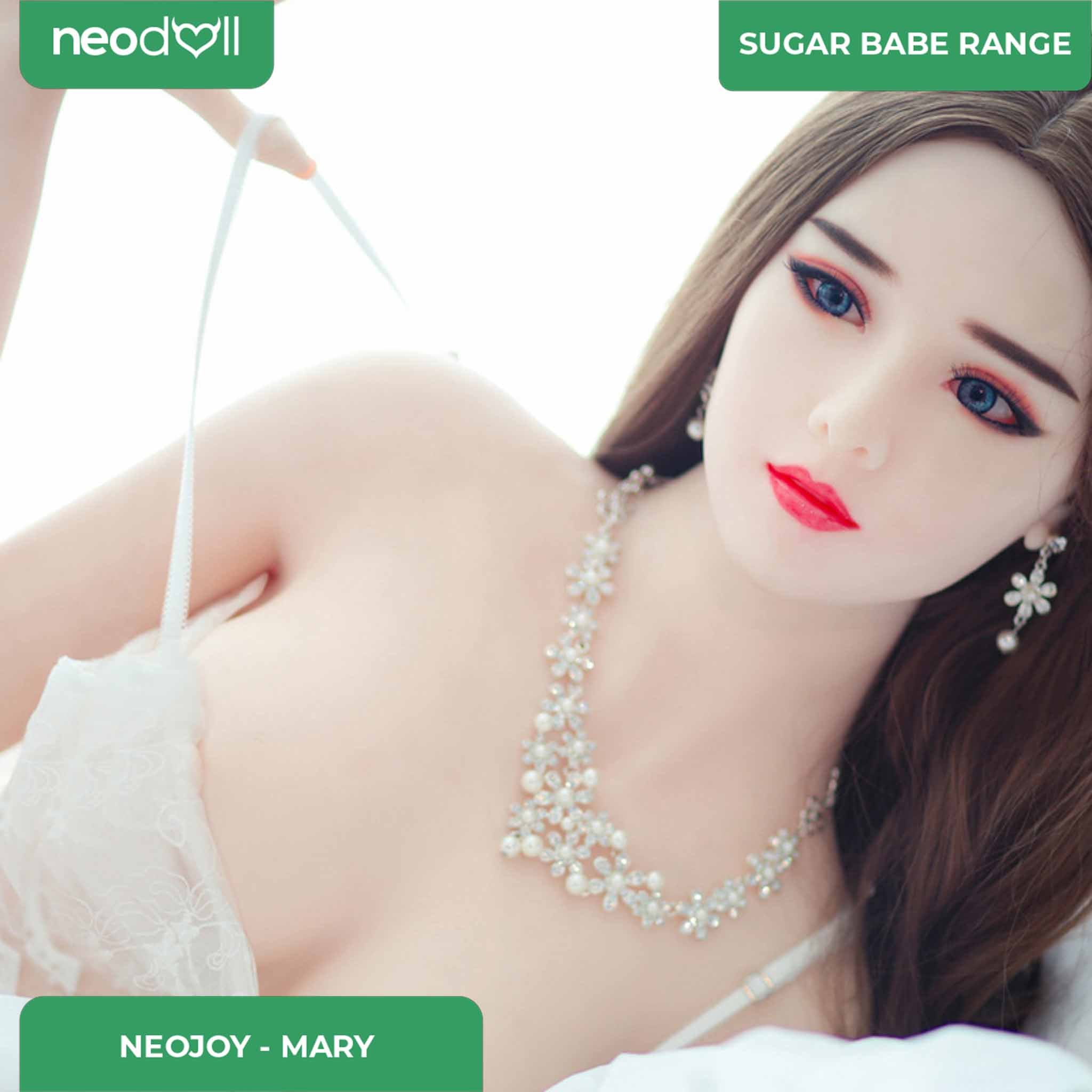 Neodoll Sugar Babe - Mary - Poupée de Sexe Réaliste - 170cm - Gel Sein - Blanche