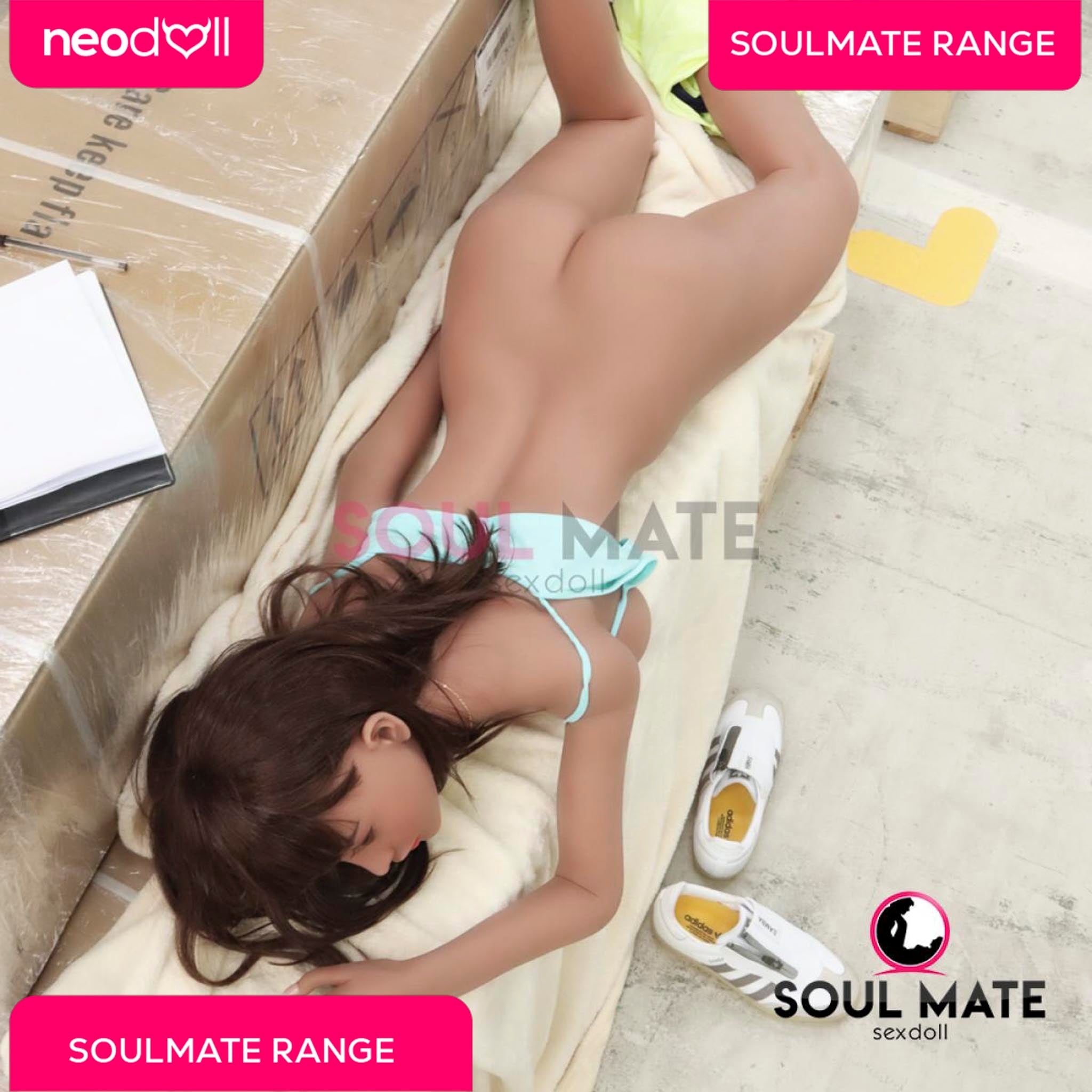 SoulMate - Lilly - Poupée de Sexe Réaliste - 148cm - Brun Clair