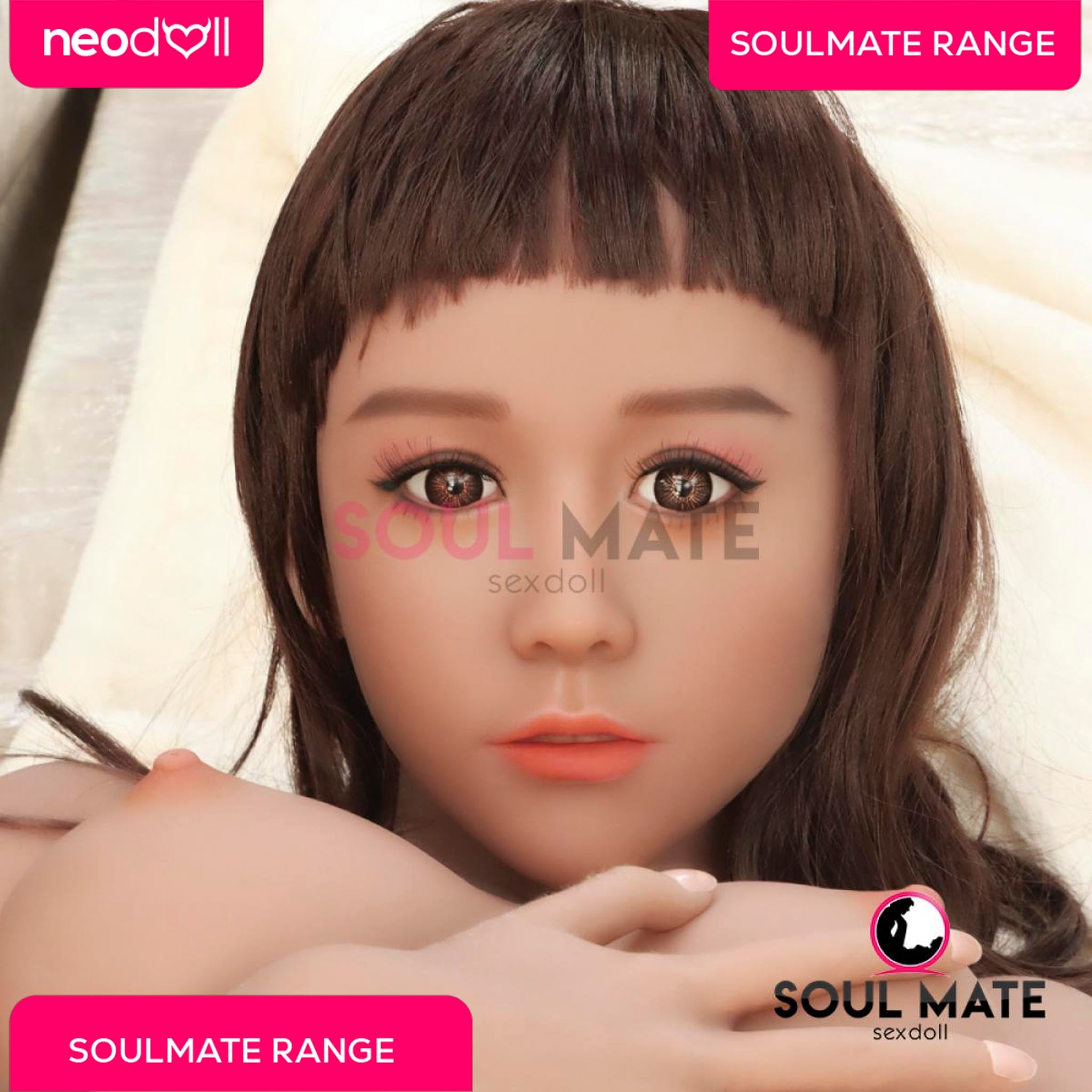SoulMate - Lilly - Poupée de Sexe Réaliste - 148cm - Brun Clair