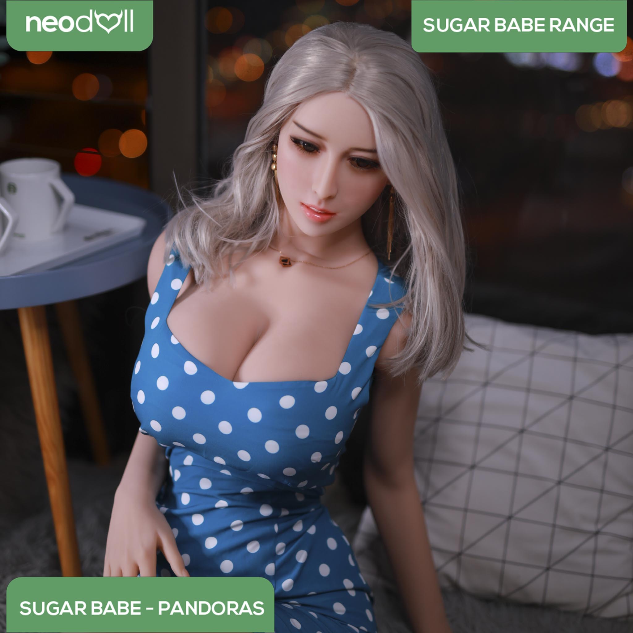 Neodoll Sugar Babe - Pandoras - Poupée de Sexe Réaliste - 170cm - Gel Sein - Utérus - Naturel