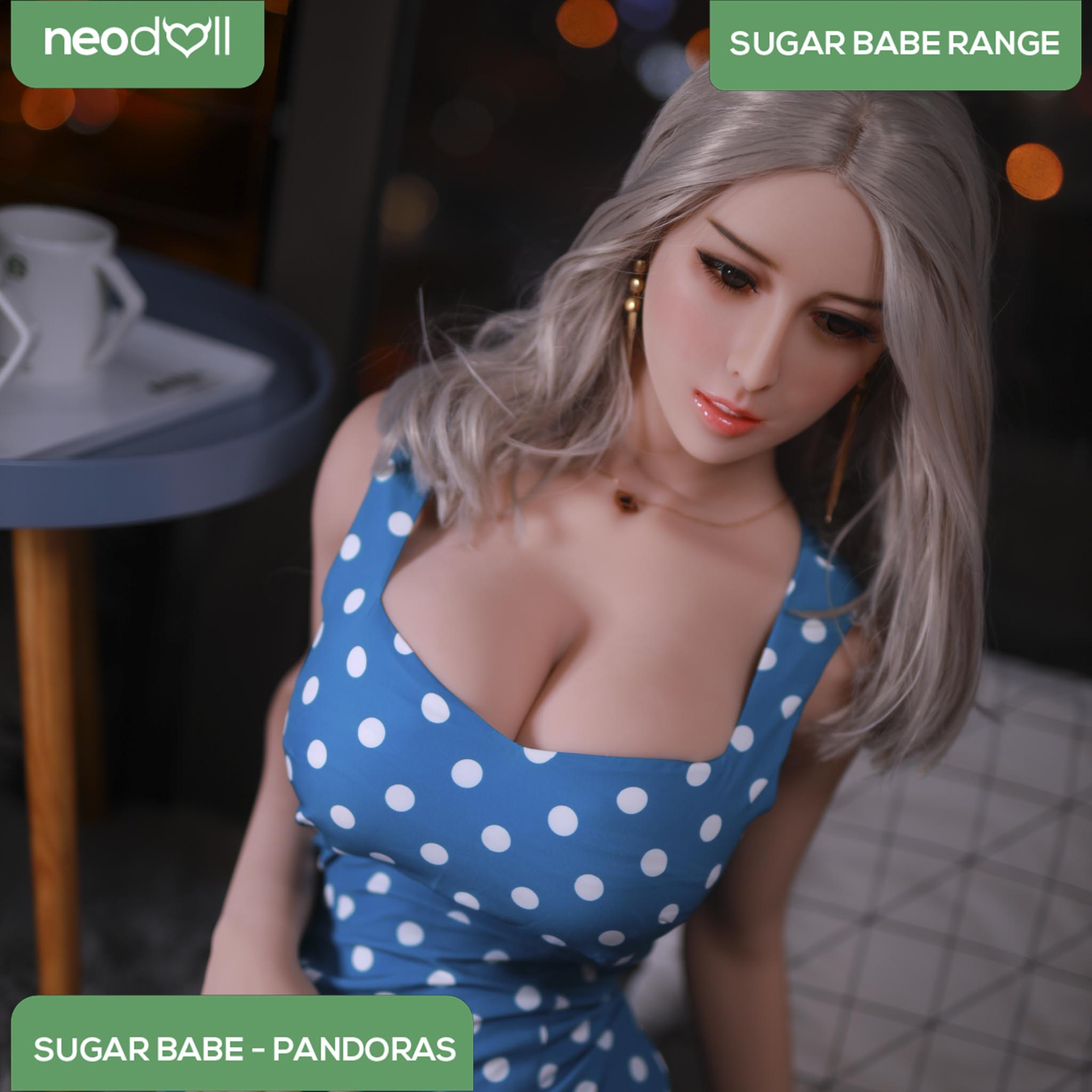 Neodoll Sugar Babe - Pandoras - Poupée de Sexe Réaliste - 170cm - Gel Sein - Utérus - Naturel