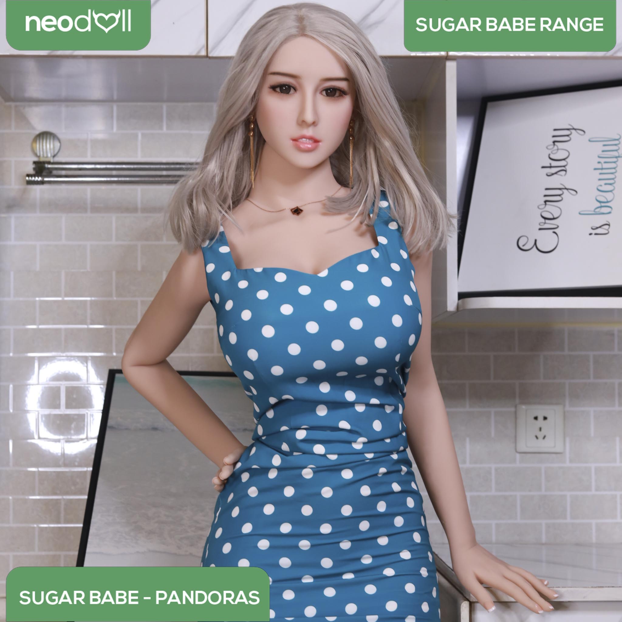 Neodoll Sugar Babe - Pandoras - Poupée de Sexe Réaliste - 170cm - Gel Sein - Utérus - Naturel