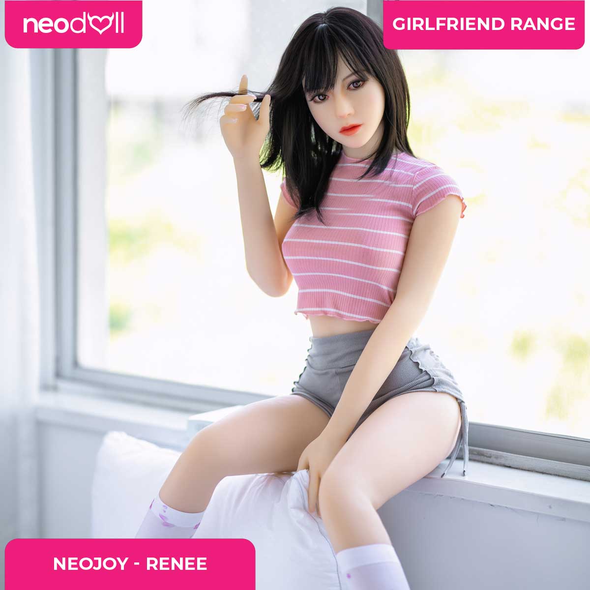 Neodoll Girlfriend Renee - Poupée de Sexe Hybride en TPE Silicone - 150cm - Naturel