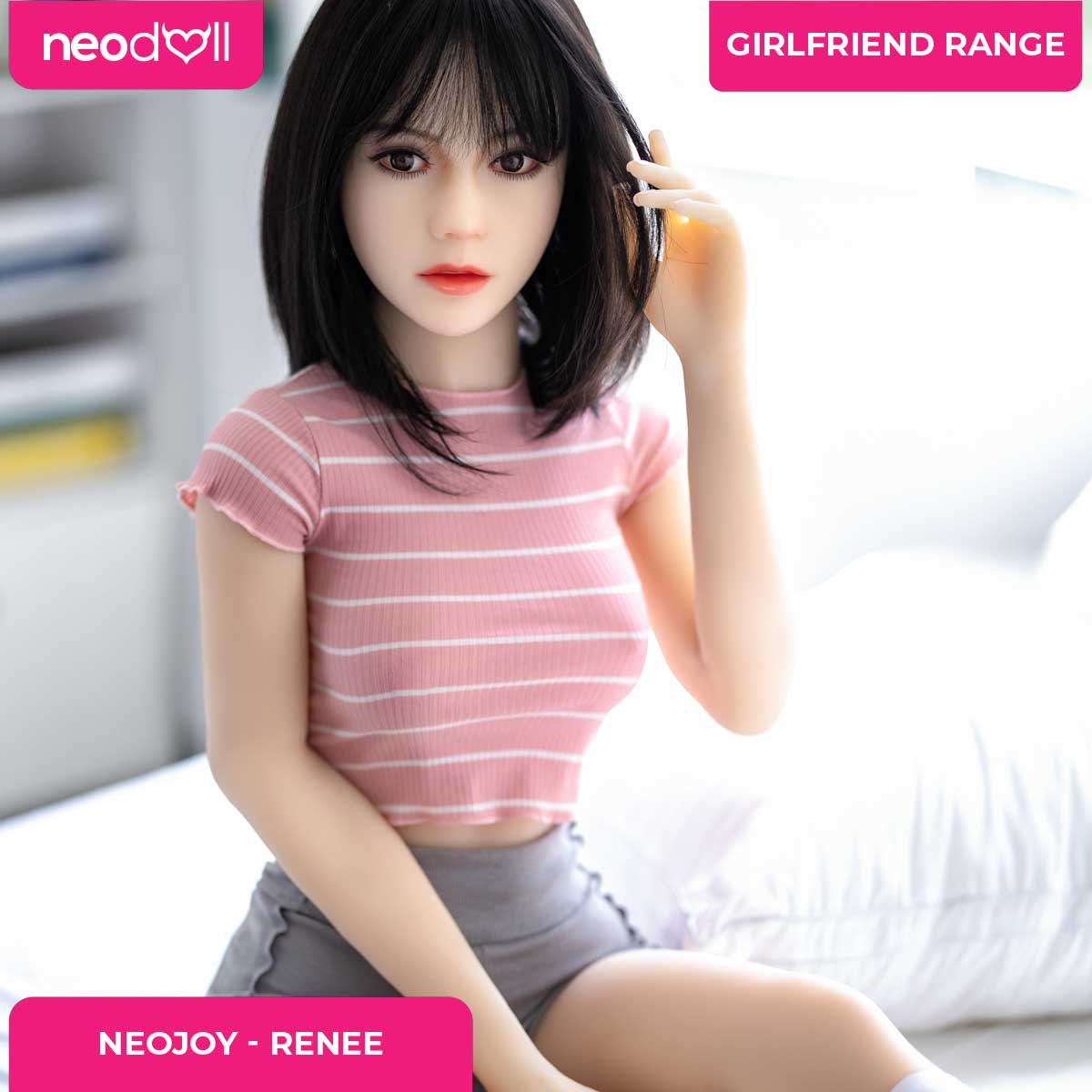 Neodoll Girlfriend Renee - Poupée de Sexe Hybride en TPE Silicone - 150cm - Naturel