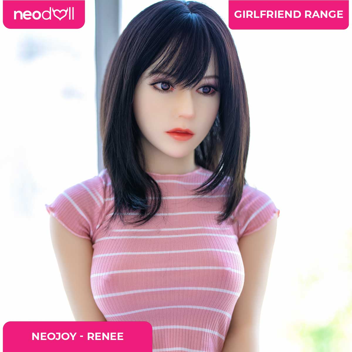 Neodoll Girlfriend Renee - Poupée de Sexe Hybride en TPE Silicone - 150cm - Naturel
