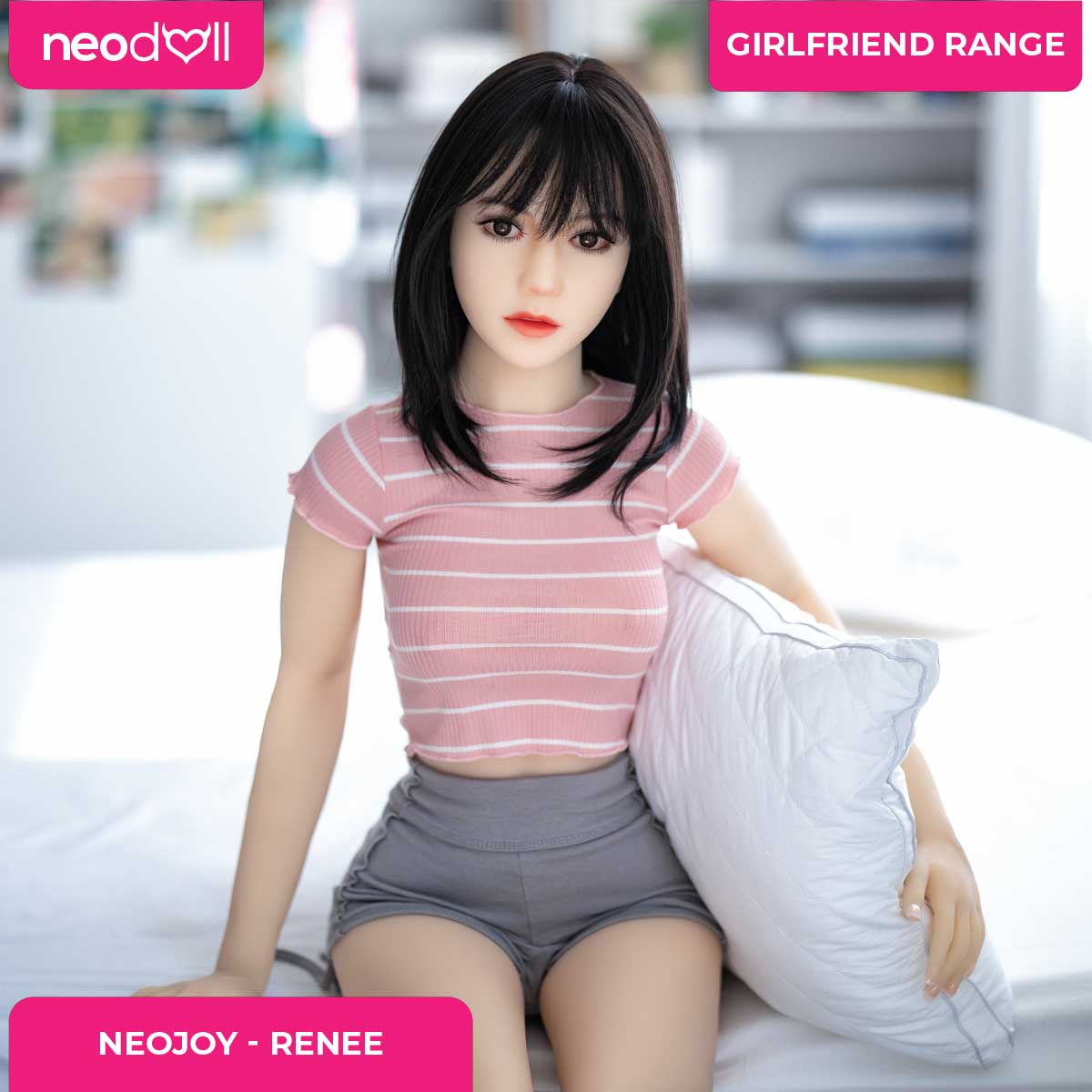Neodoll Girlfriend Renee - Poupée de Sexe Hybride en TPE Silicone - 150cm - Naturel