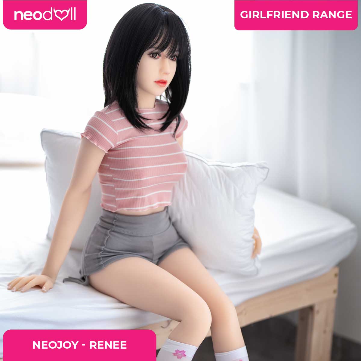 Neodoll Girlfriend Renee - Poupée de Sexe Hybride en TPE Silicone - 150cm - Naturel