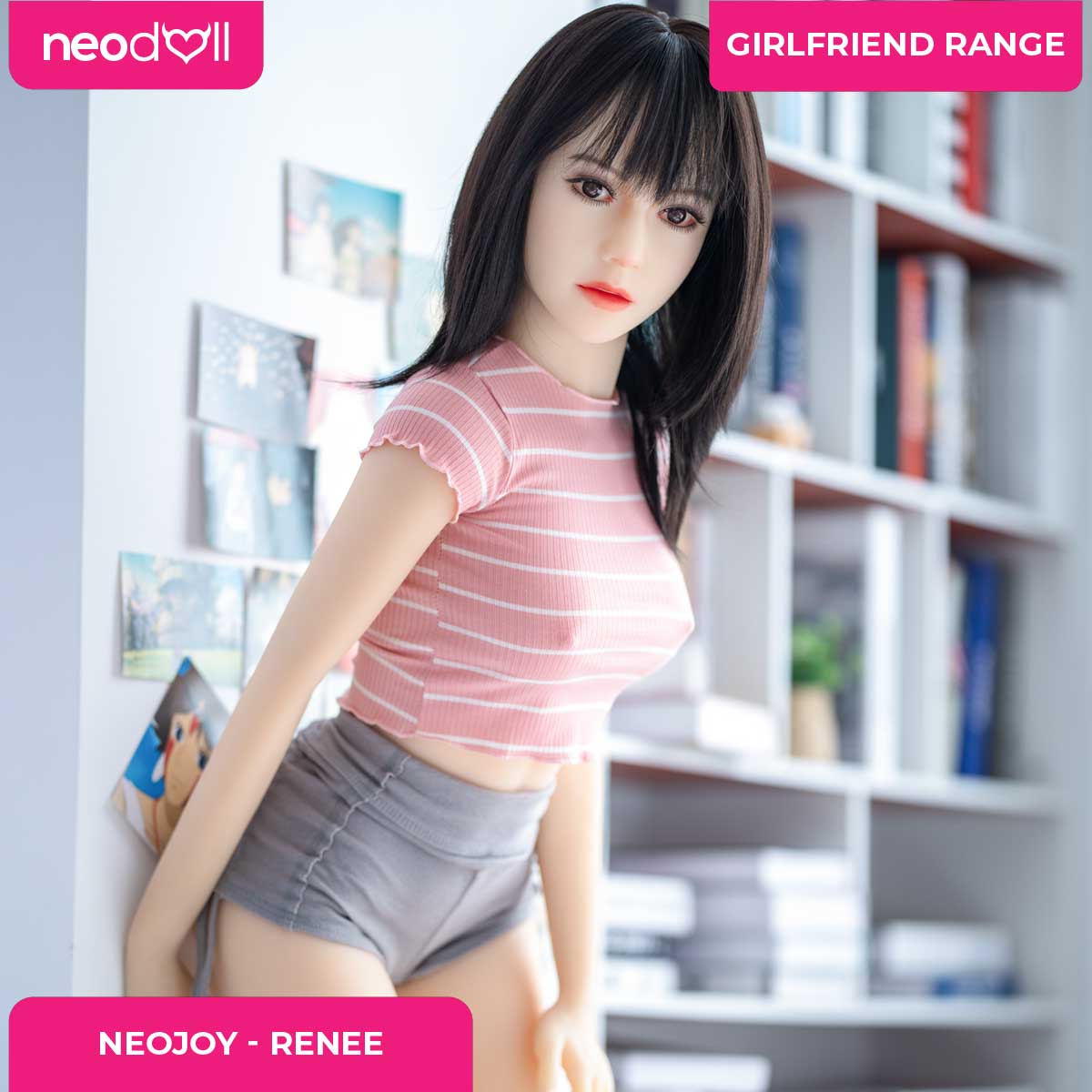 Neodoll Girlfriend Renee - Poupée de Sexe Hybride en TPE Silicone - 150cm - Naturel