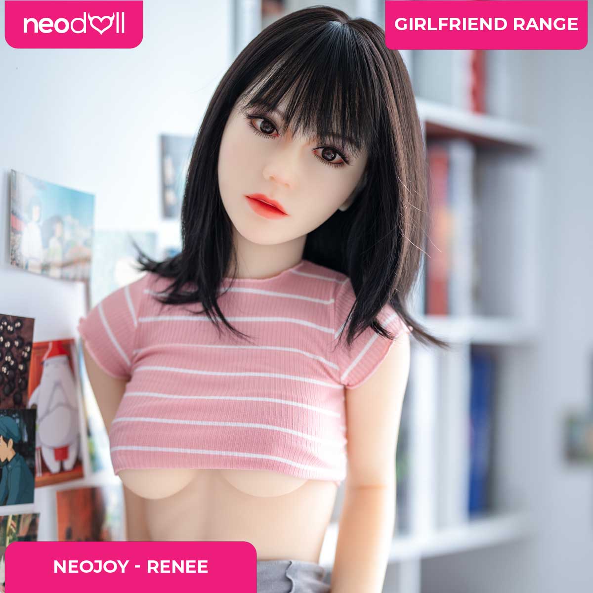 Neodoll Girlfriend Renee - Poupée de Sexe Hybride en TPE Silicone - 150cm - Naturel