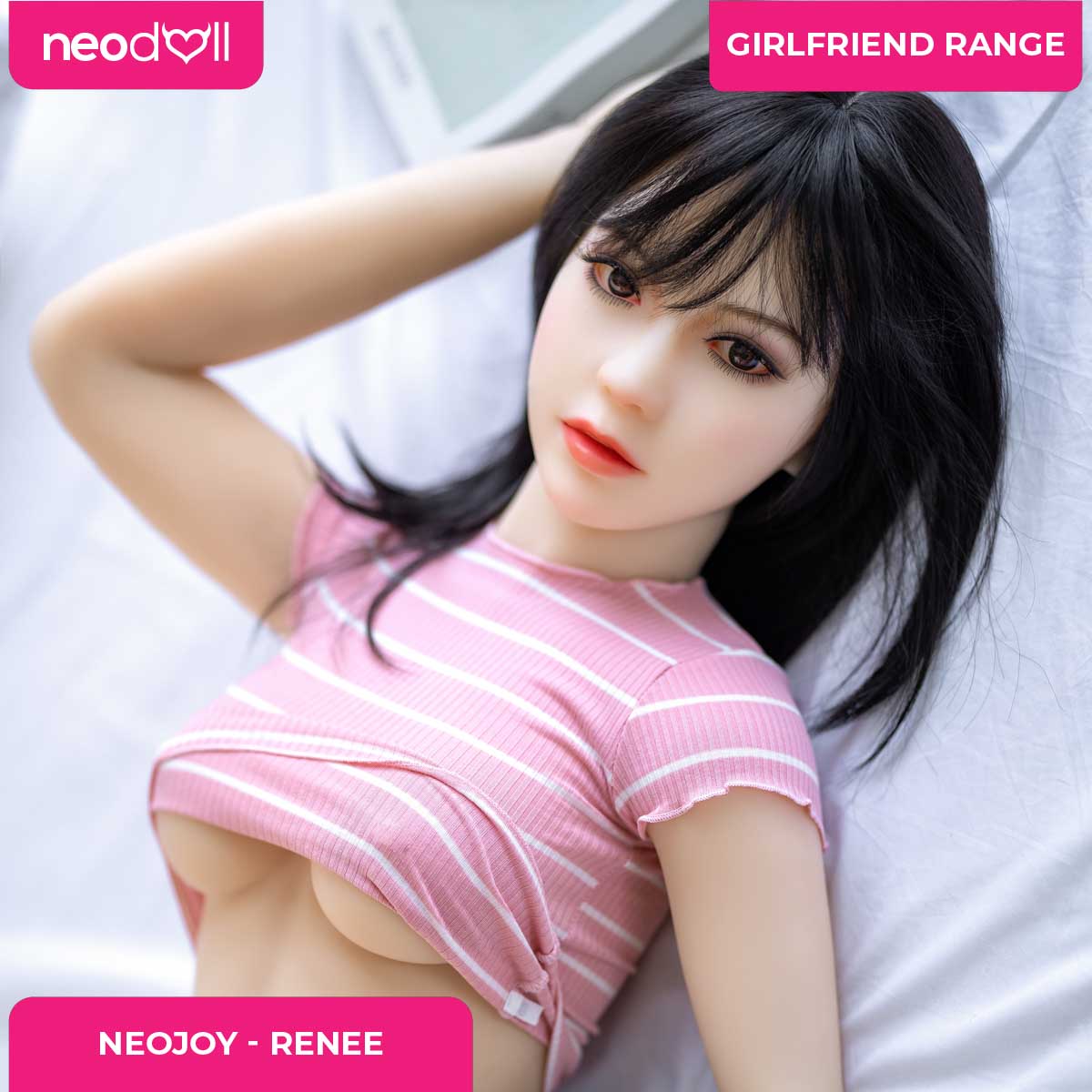 Neodoll Girlfriend Renee - Poupée de Sexe Hybride en TPE Silicone - 150cm - Naturel