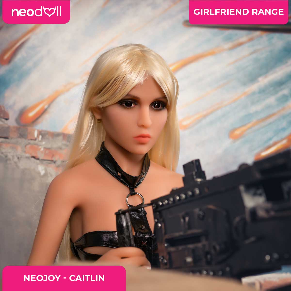 Neodoll Girlfriend Caitlin - Poupée de Sexe Réaliste - 148cm - Bronzer