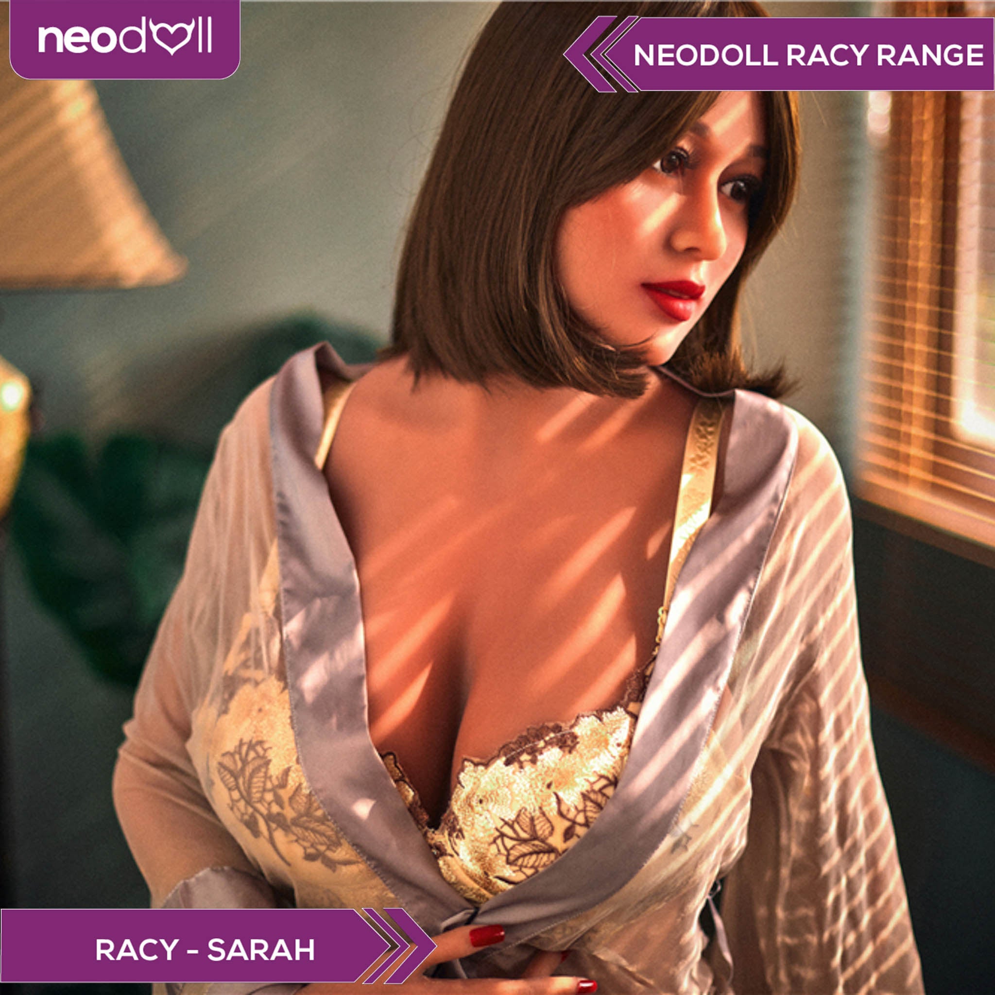 Neodoll Racy Sarah - Poupée de Sexe Réaliste - 163cm Plus - Bronzer