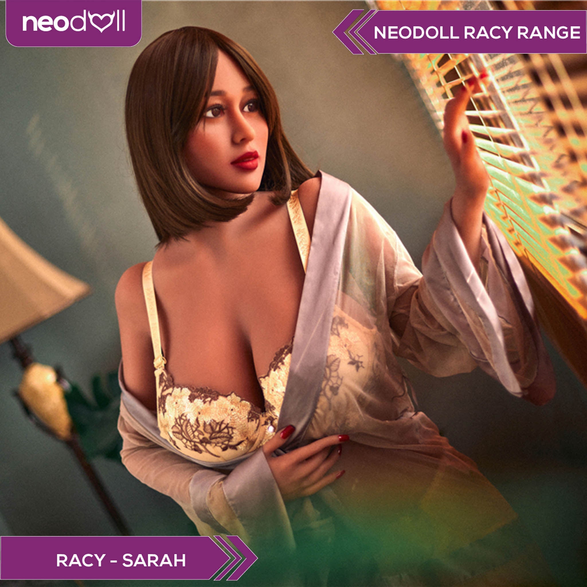 Neodoll Racy Sarah - Poupée de Sexe Réaliste - 163cm Plus - Bronzer