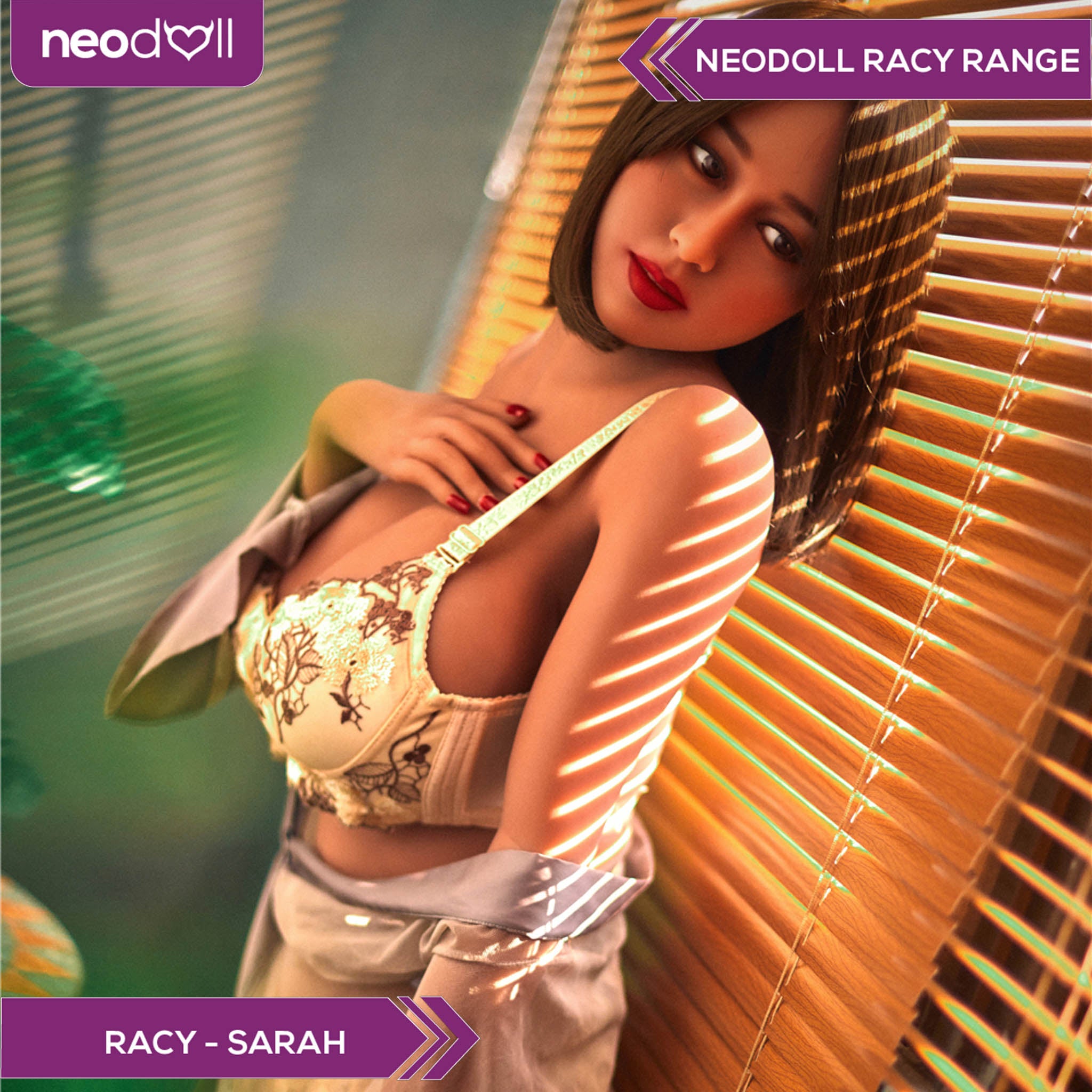 Neodoll Racy Sarah - Poupée de Sexe Réaliste - 163cm Plus - Bronzer