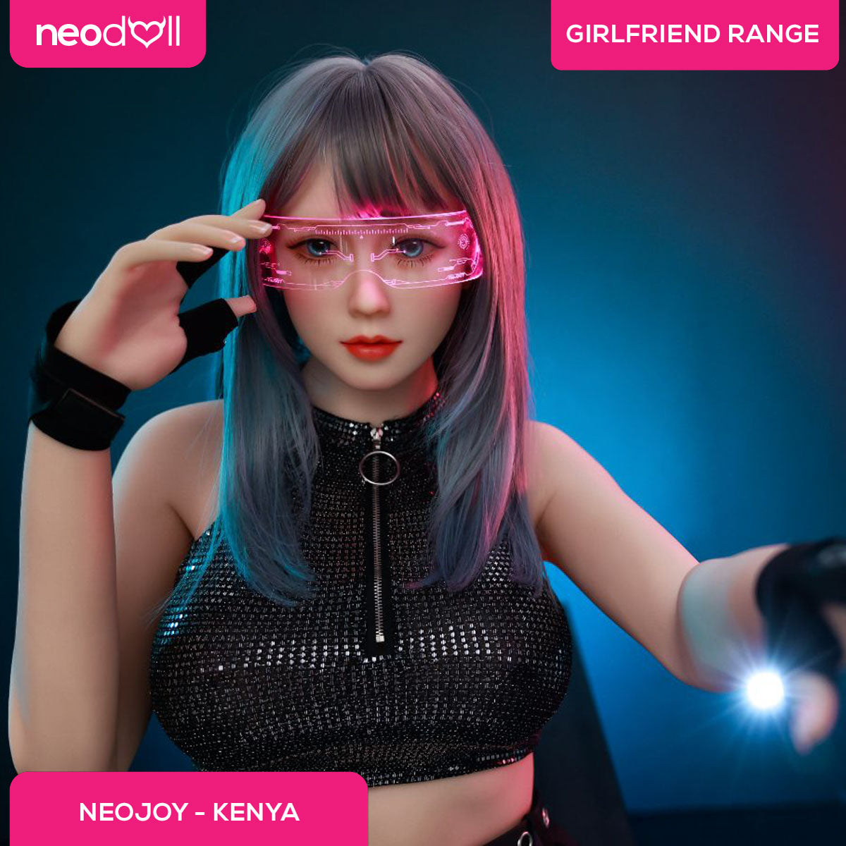 Neodoll Girlfriend Kenya - Poupée de Sexe Réaliste - 165cm - Naturel