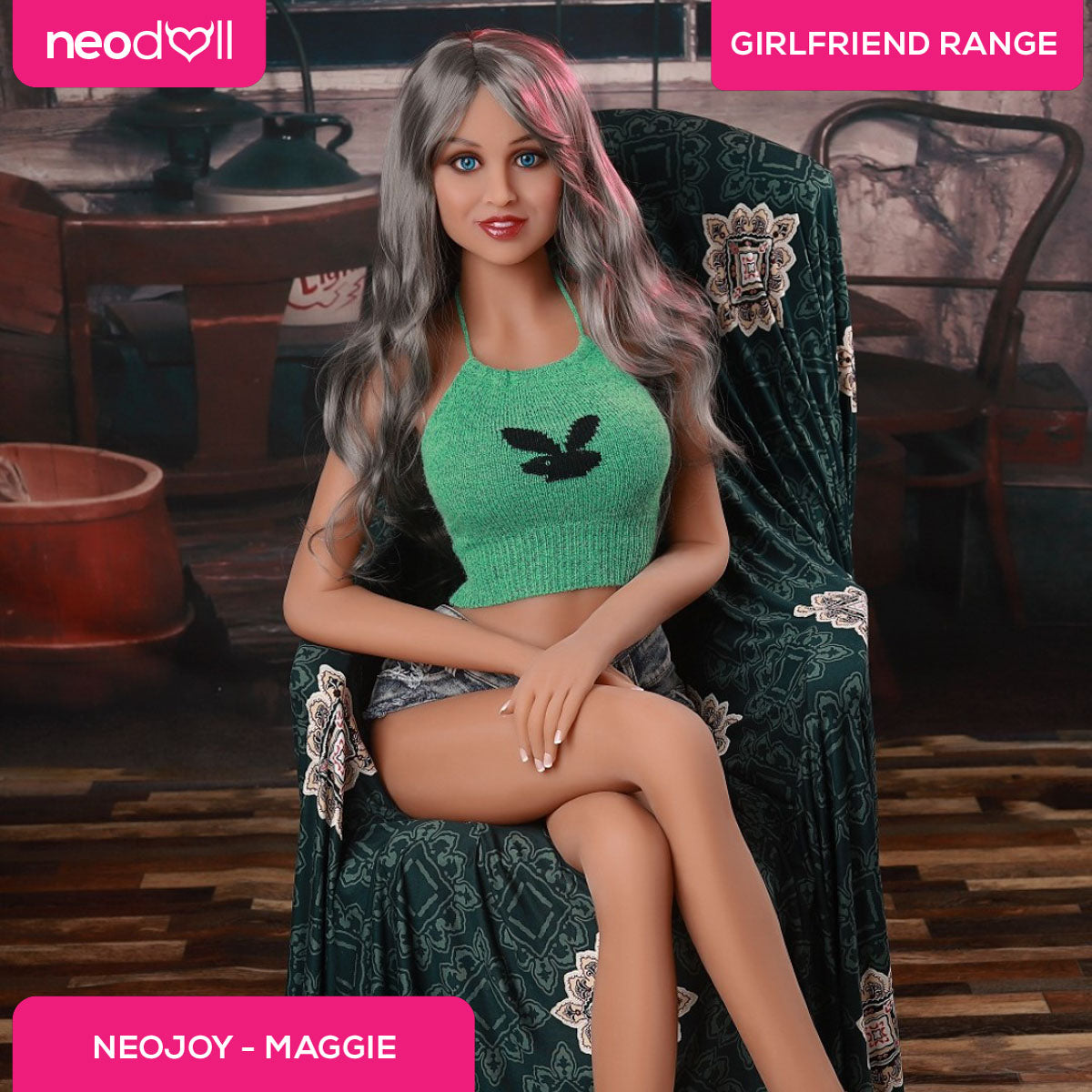 Neodoll Girlfriend Maggie - Poupée de Sexe Réaliste - 166cm - Bronzer
