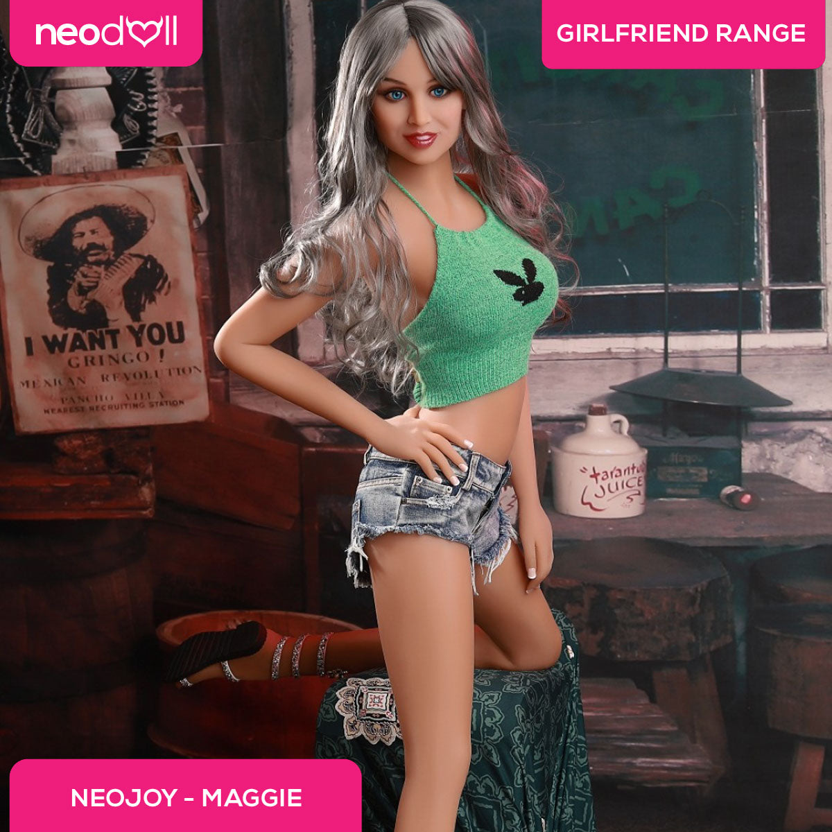 Neodoll Girlfriend Maggie - Poupée de Sexe Réaliste - 166cm - Bronzer