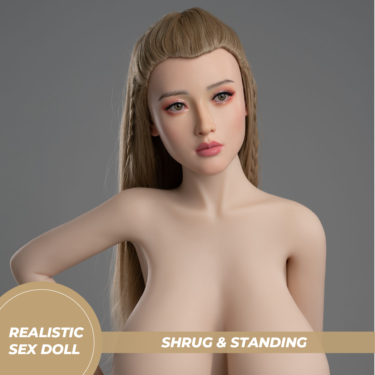 Zelex Doll - Danica - Poupée de Sexe Hybride en TPE Silicone - 155cm - Naturel