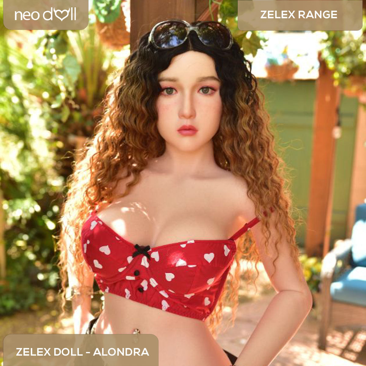 Zelex Doll - Alondra - Poupée de Sexe Hybride en TPE Silicone - 155cm - Gel Sein - Naturel