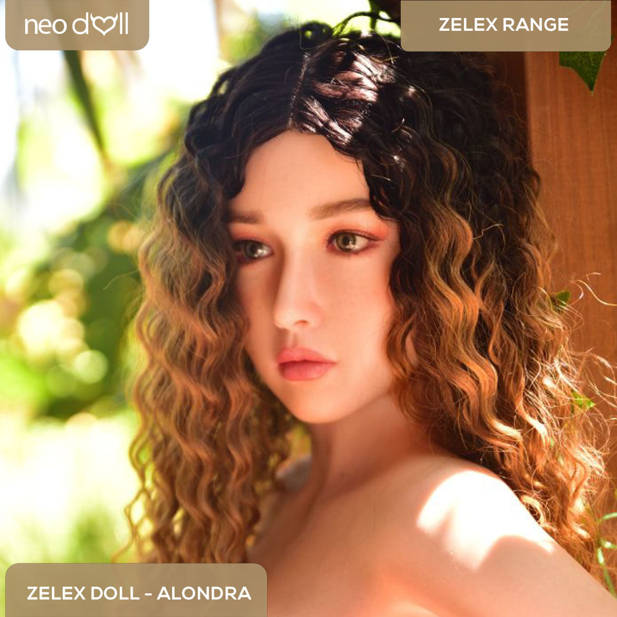 Zelex Doll - Alondra - Poupée de Sexe Hybride en TPE Silicone - 155cm - Gel Sein - Naturel