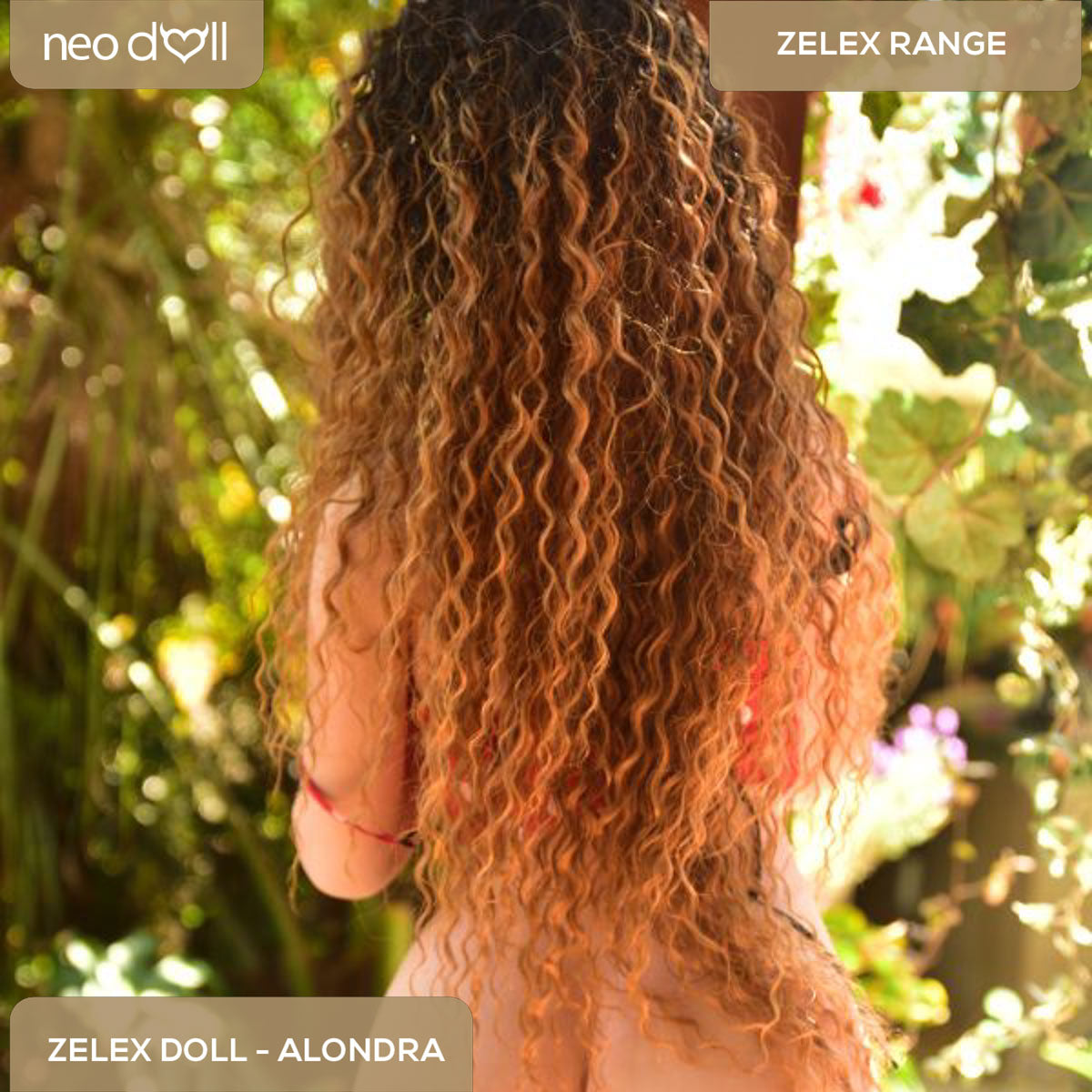 Zelex Doll - Alondra - Poupée de Sexe Hybride en TPE Silicone - 155cm - Gel Sein - Naturel