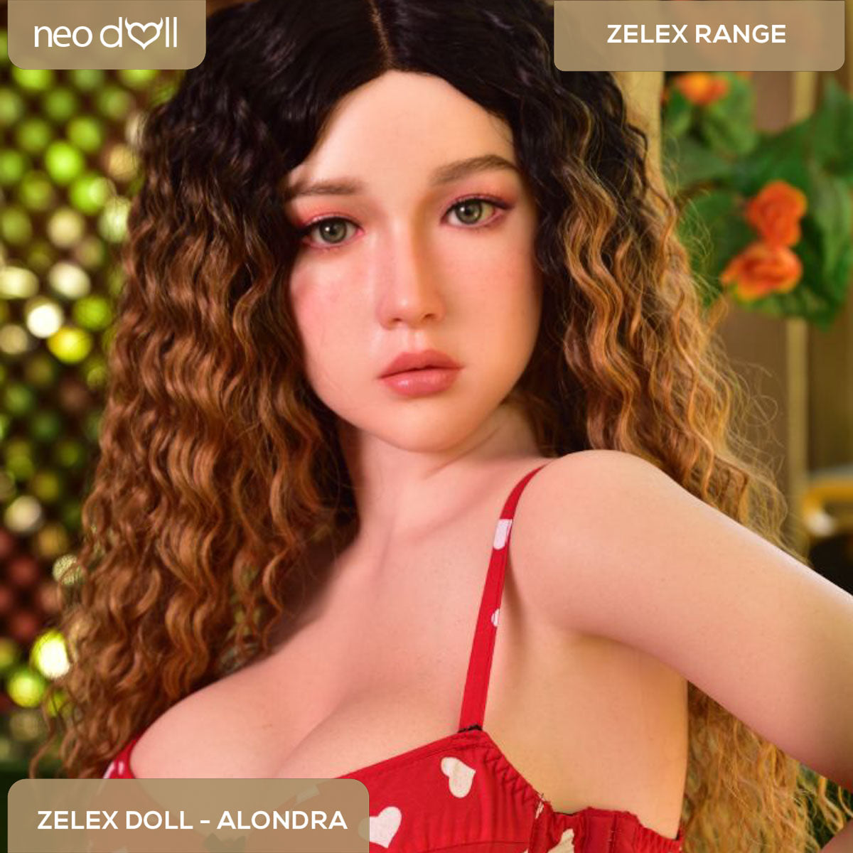 Zelex Doll - Alondra - Poupée de Sexe Hybride en TPE Silicone - 155cm - Gel Sein - Naturel