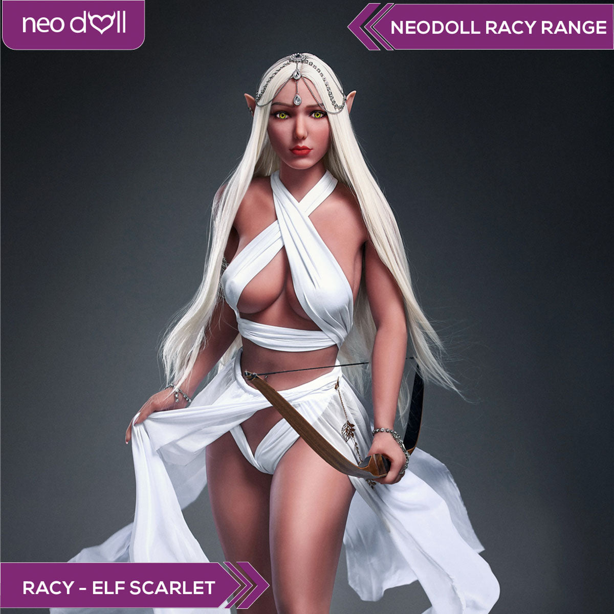 Neodoll Racy Elf Scarlet - Poupée de Sexe Réaliste - 166cm - Brun
