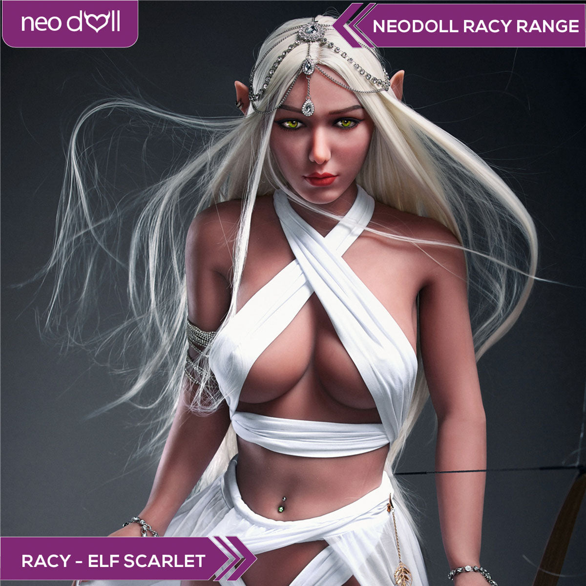 Neodoll Racy Elf Scarlet - Poupée de Sexe Réaliste - 166cm - Brun