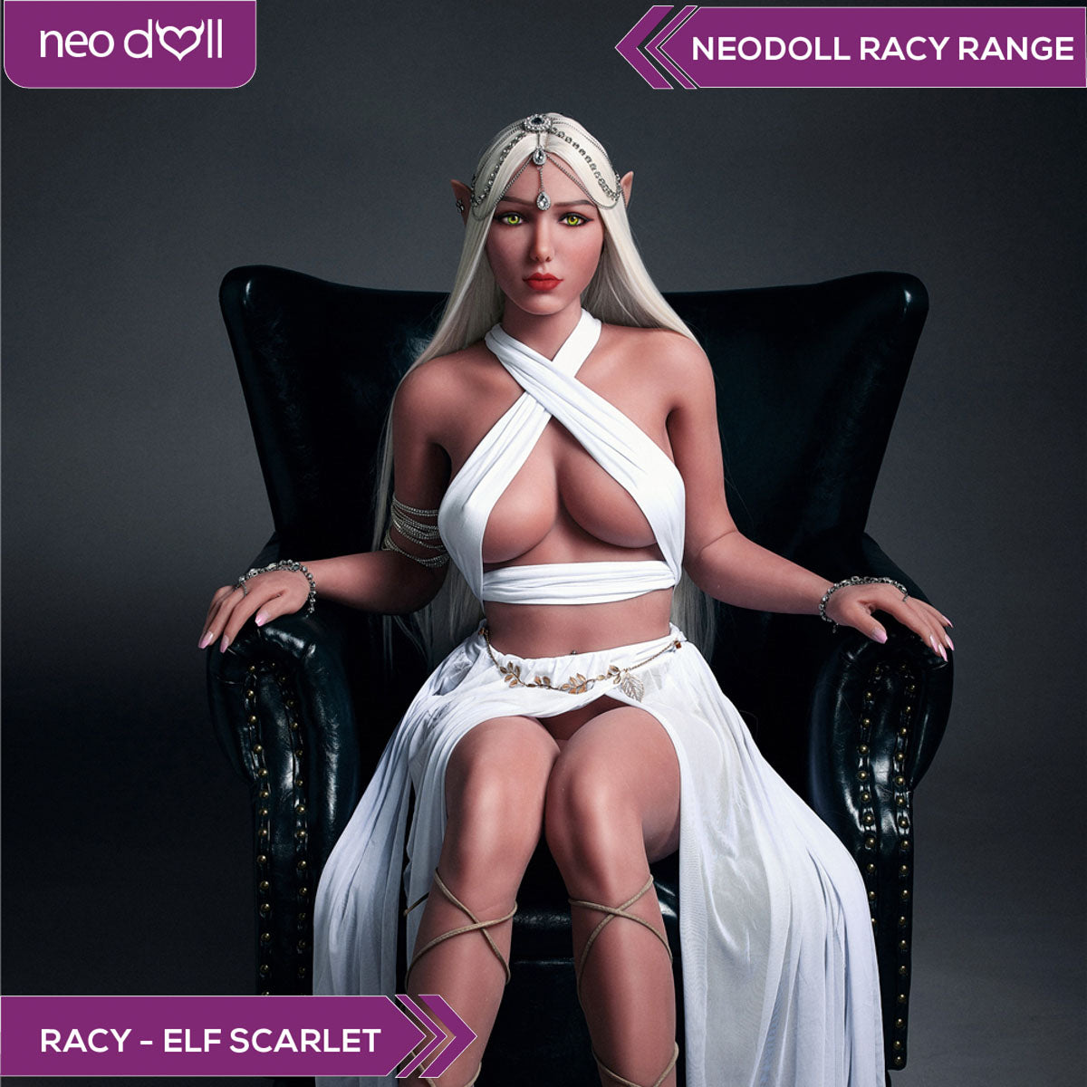 Neodoll Racy Elf Scarlet - Poupée de Sexe Réaliste - 166cm - Brun