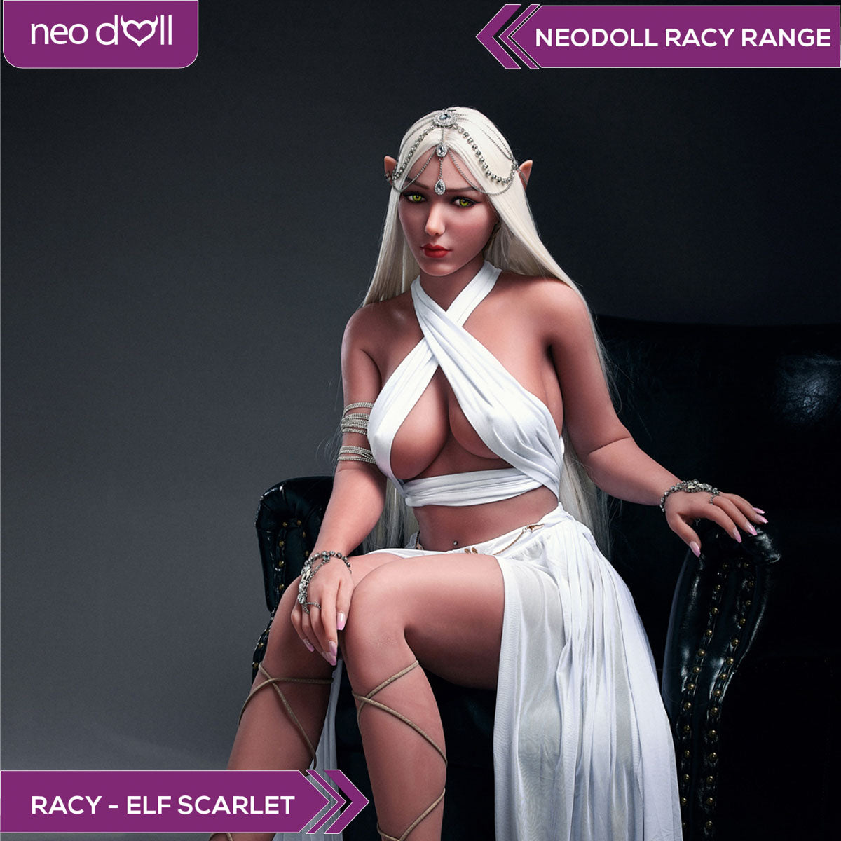 Neodoll Racy Elf Scarlet - Poupée de Sexe Réaliste - 166cm - Brun