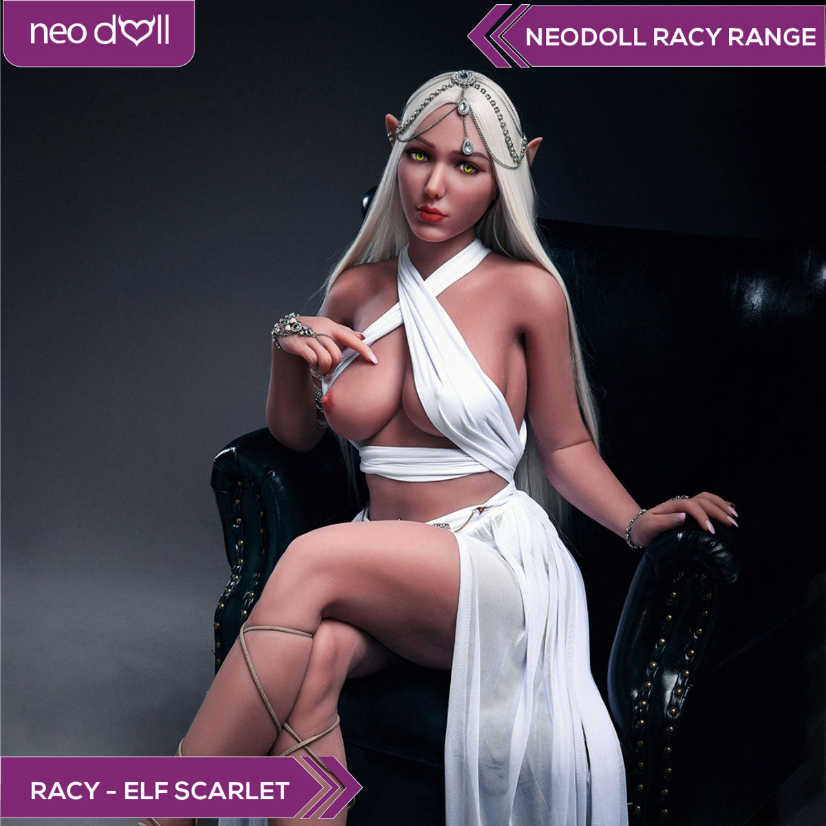 Neodoll Racy Elf Scarlet - Poupée de Sexe Réaliste - 166cm - Brun