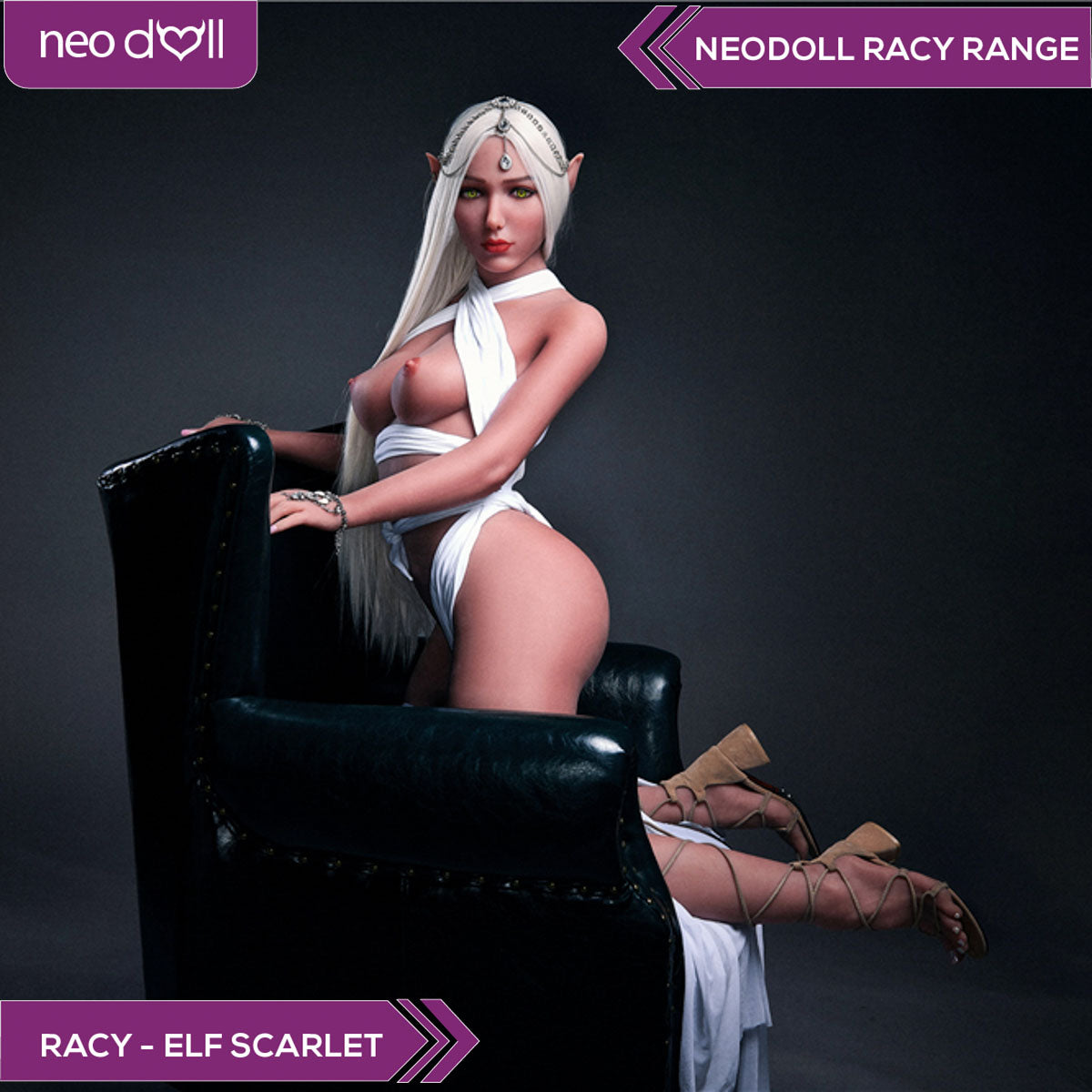 Neodoll Racy Elf Scarlet - Poupée de Sexe Réaliste - 166cm - Brun