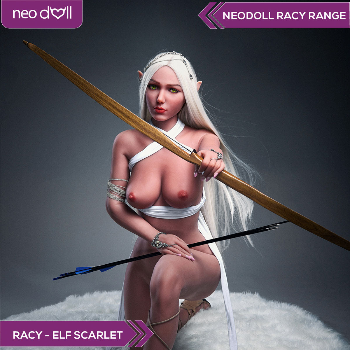Neodoll Racy Elf Scarlet - Poupée de Sexe Réaliste - 166cm - Brun