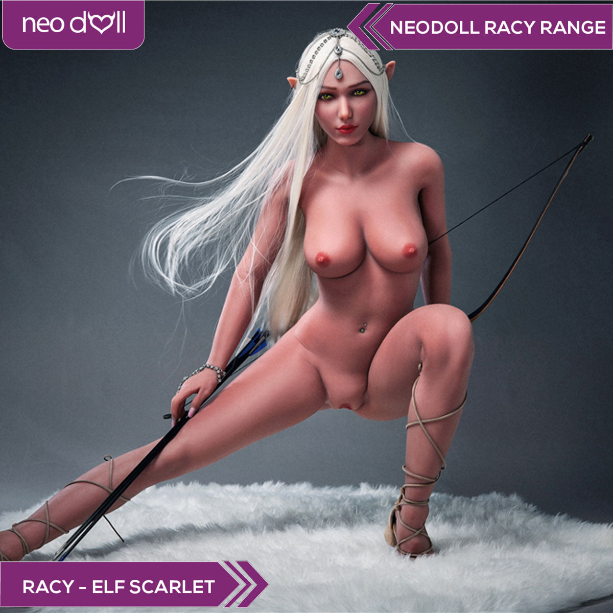 Neodoll Racy Elf Scarlet - Poupée de Sexe Réaliste - 166cm - Brun