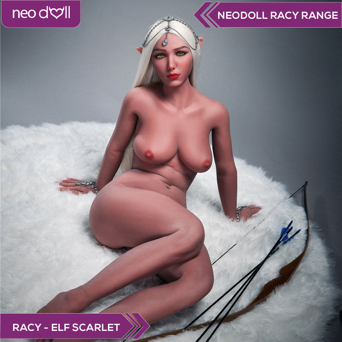 Neodoll Racy Elf Scarlet - Poupée de Sexe Réaliste - 166cm - Brun