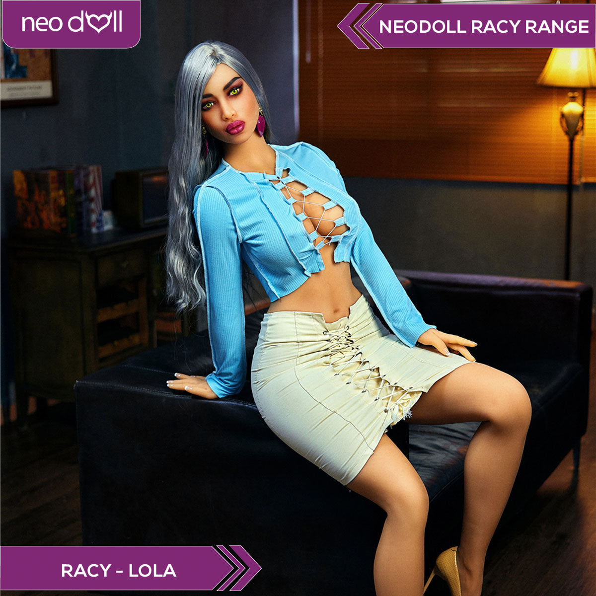 Neodoll Racy Lola - Poupée de Sexe Réaliste - 164cm Plus - Bronzer