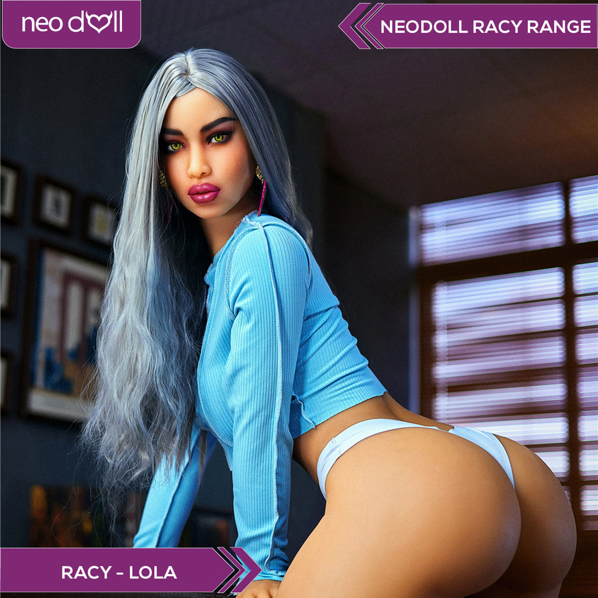 Neodoll Racy Lola - Poupée de Sexe Réaliste - 164cm Plus - Bronzer