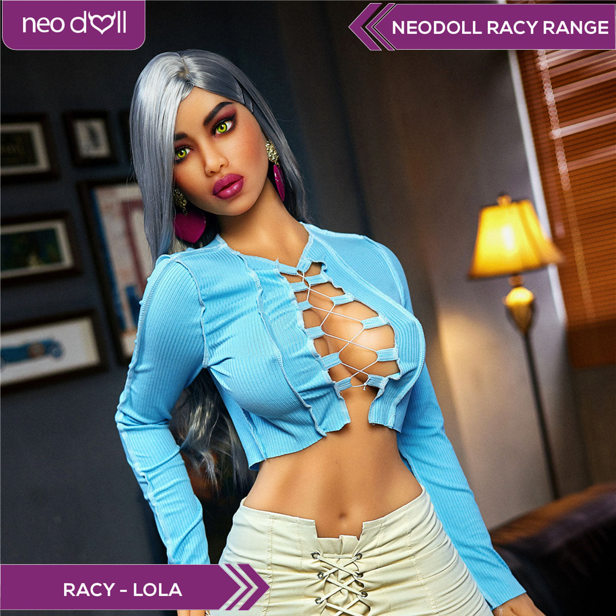Neodoll Racy Lola - Poupée de Sexe Réaliste - 164cm Plus - Bronzer
