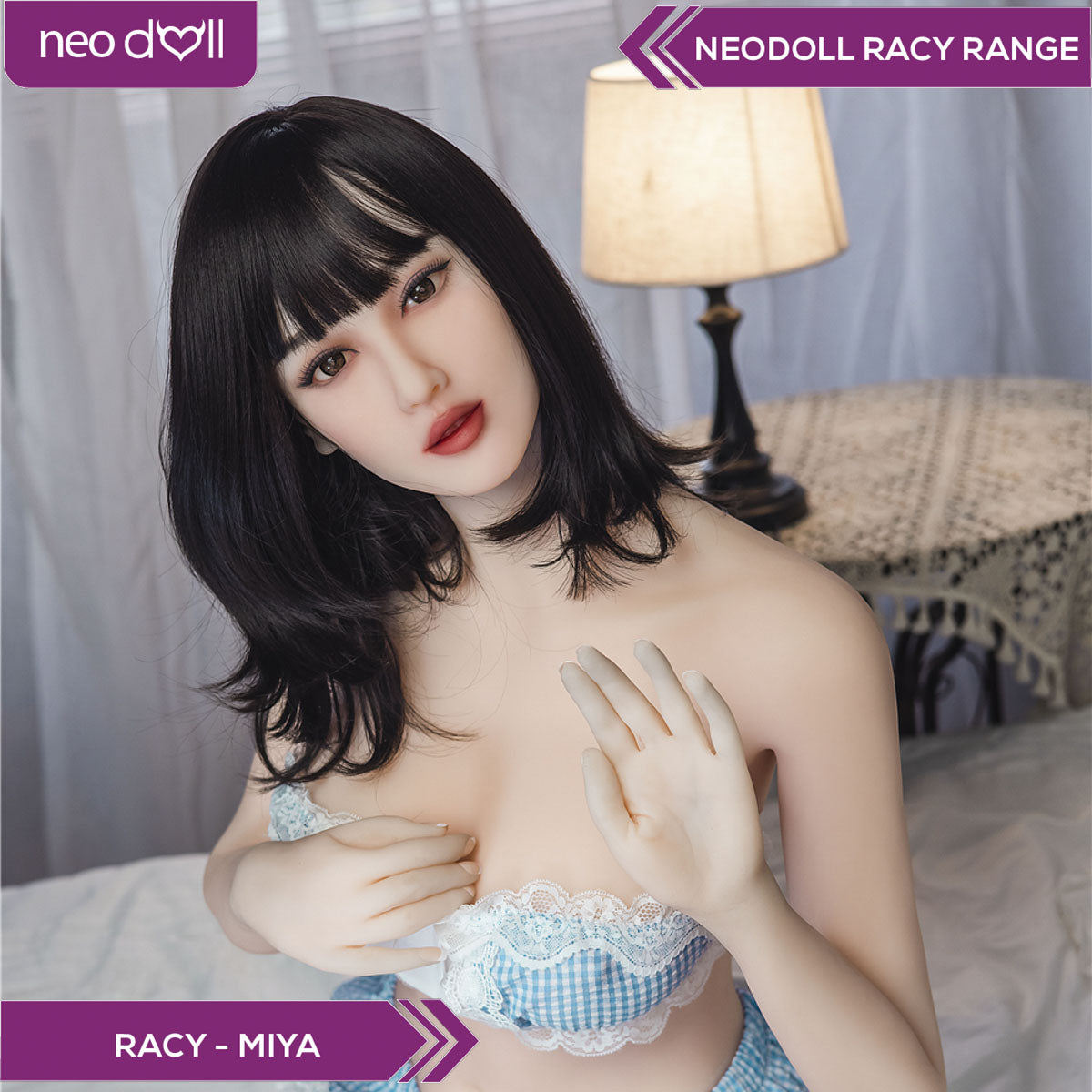 Neodoll Racy Miya - Poupée de Sexe Réaliste - 159cm - Blanche