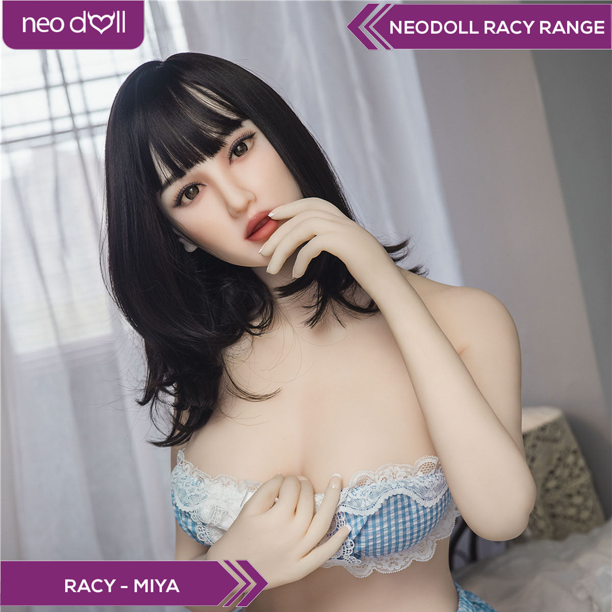 Neodoll Racy Miya - Poupée de Sexe Réaliste - 159cm - Blanche