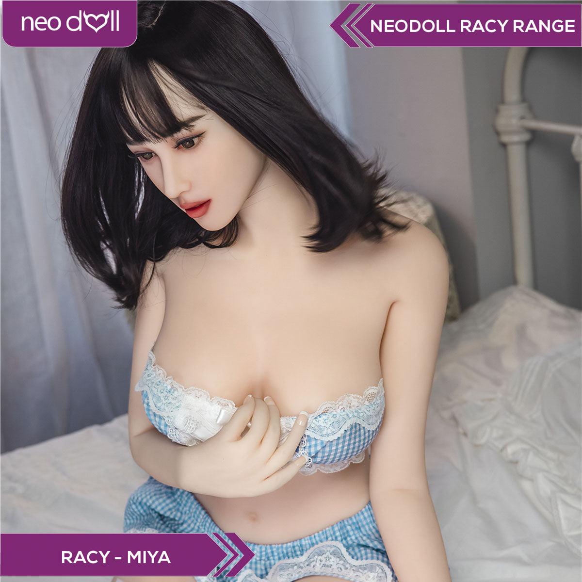 Neodoll Racy Miya - Poupée de Sexe Réaliste - 159cm - Blanche